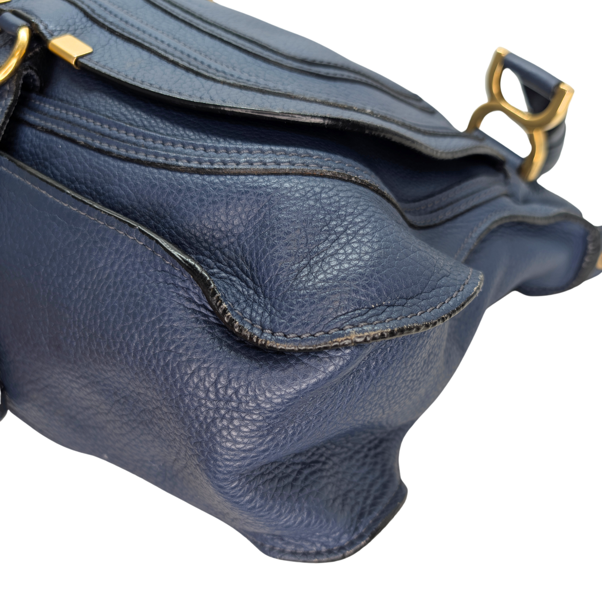 Chloe Marcie Messenger Bag Navy Blue
