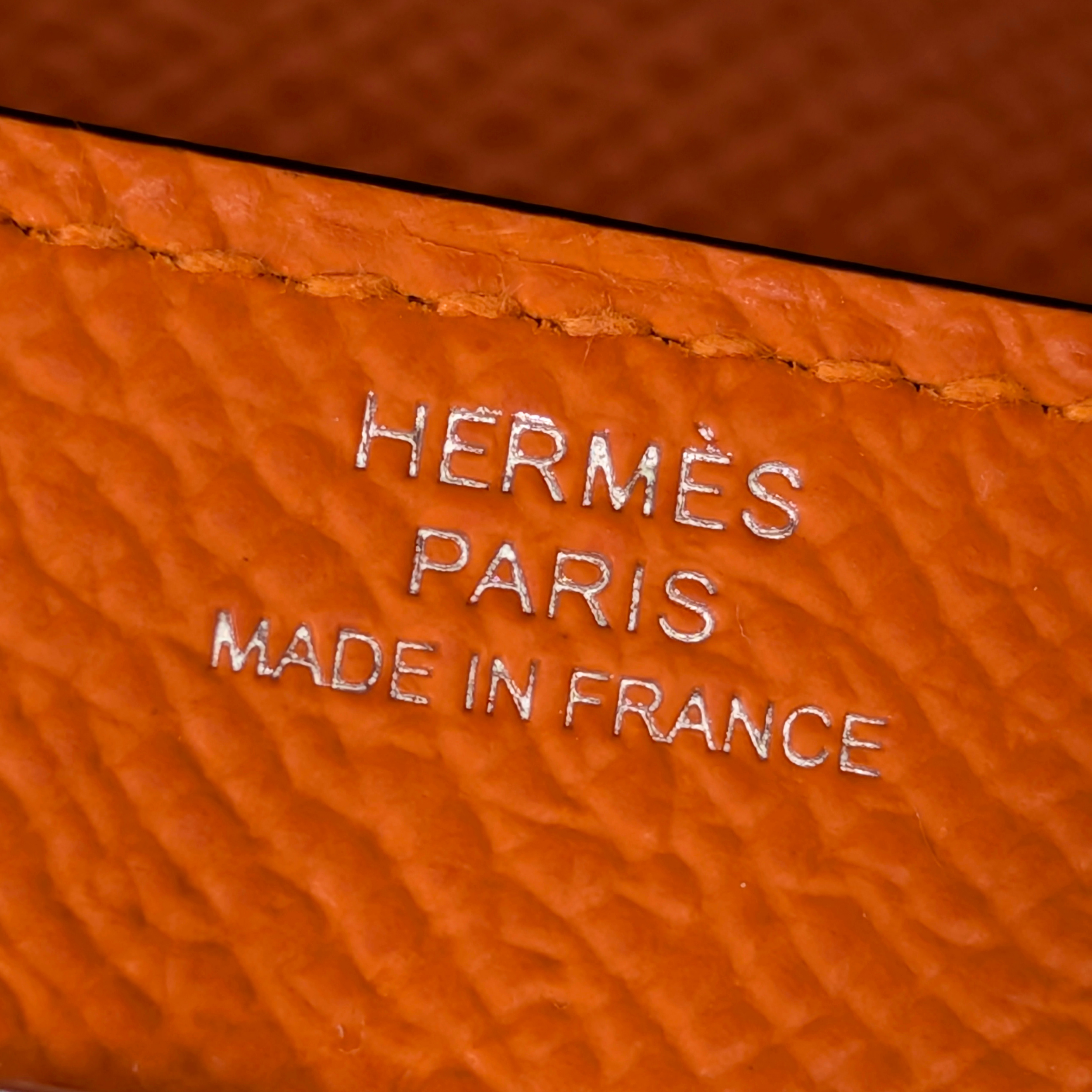 Hermes Portefeuille Kelly Sac To Go Veau Epsom B Stamp