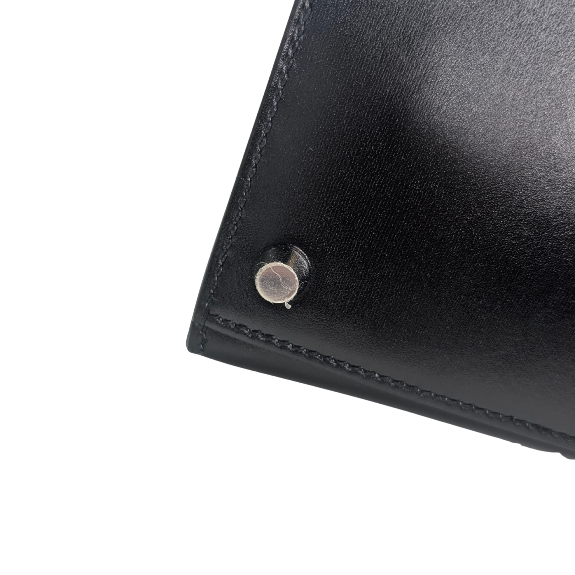 Hermès Kelly 28 SHW Box Leather W Stamp 2024 Black