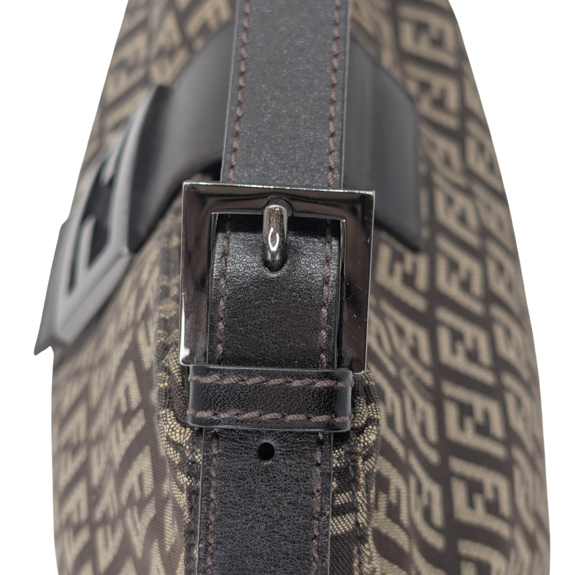 Fendi Zucchino Mamma Canvas Shoulder Bag