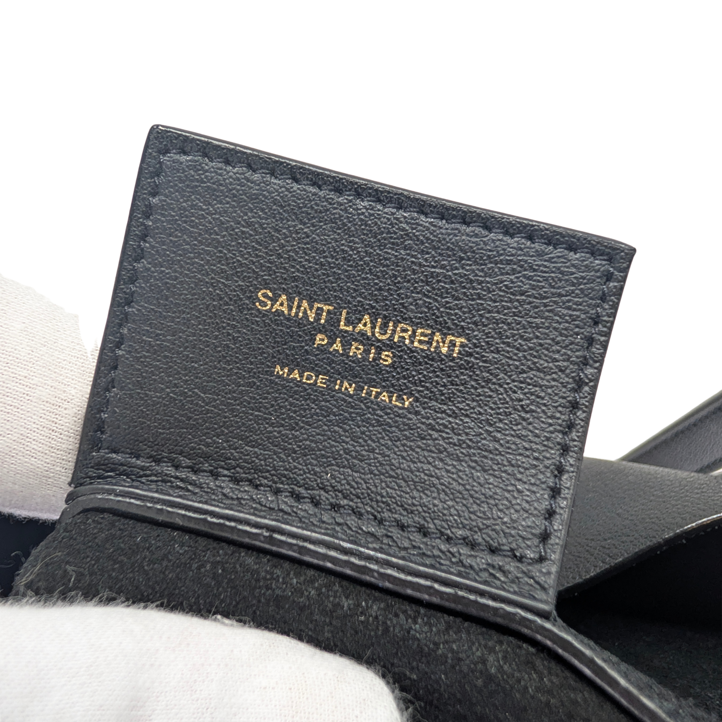Saint Laurent Shopping Tote Leather Black