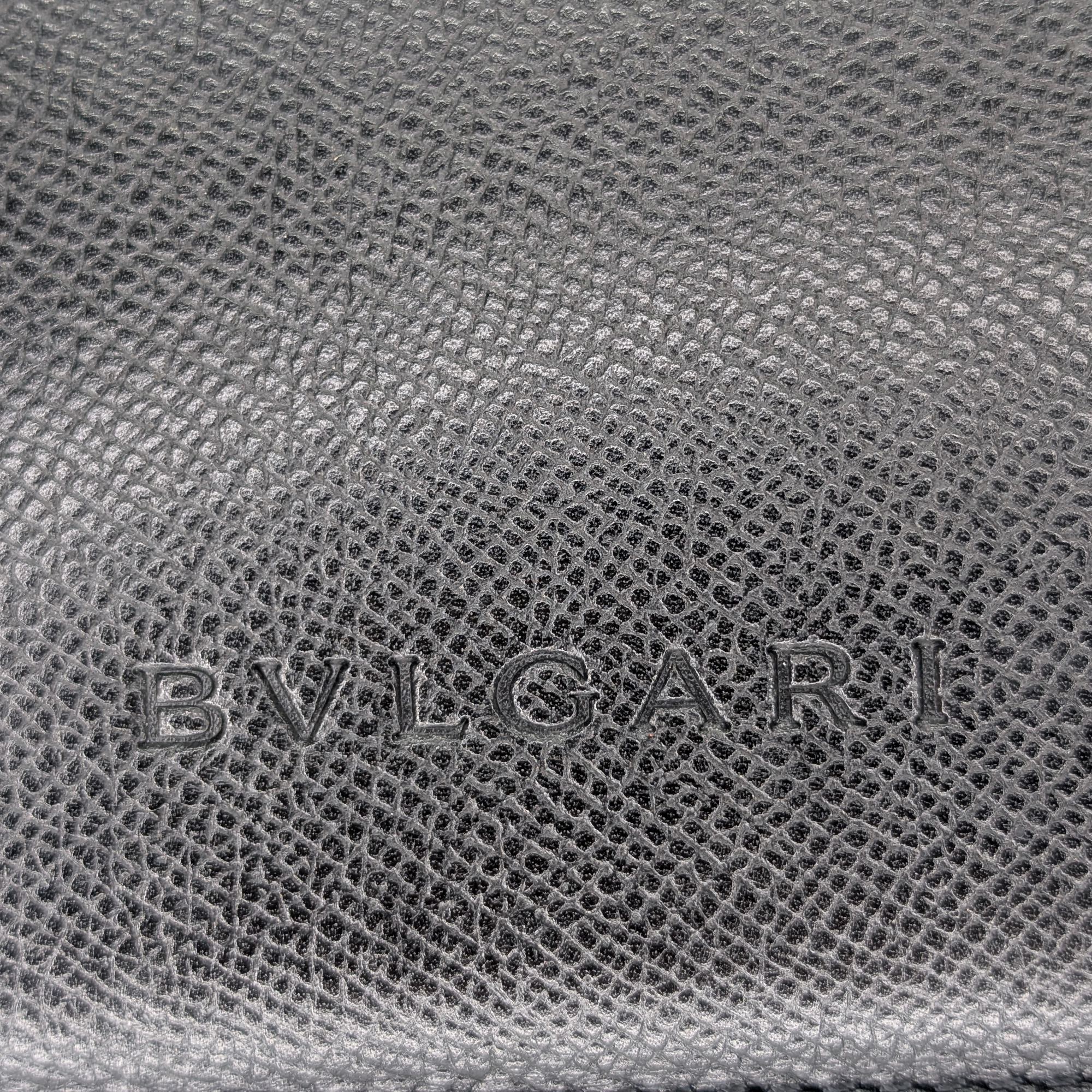 Bvlgari Leather Shoulder Bag Black