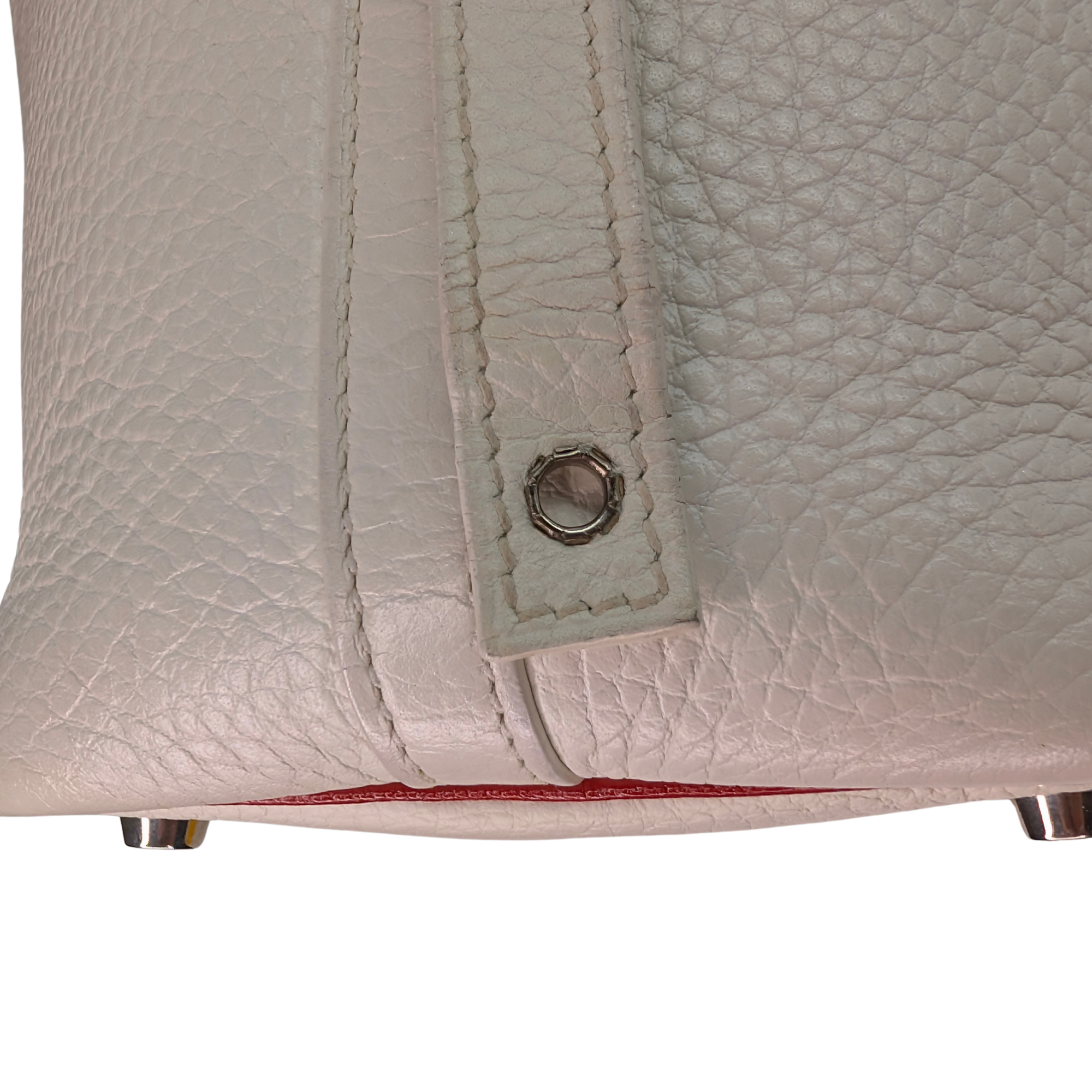 Hermès Picotin Lock PM 18 Bag Stamp J Beton/White