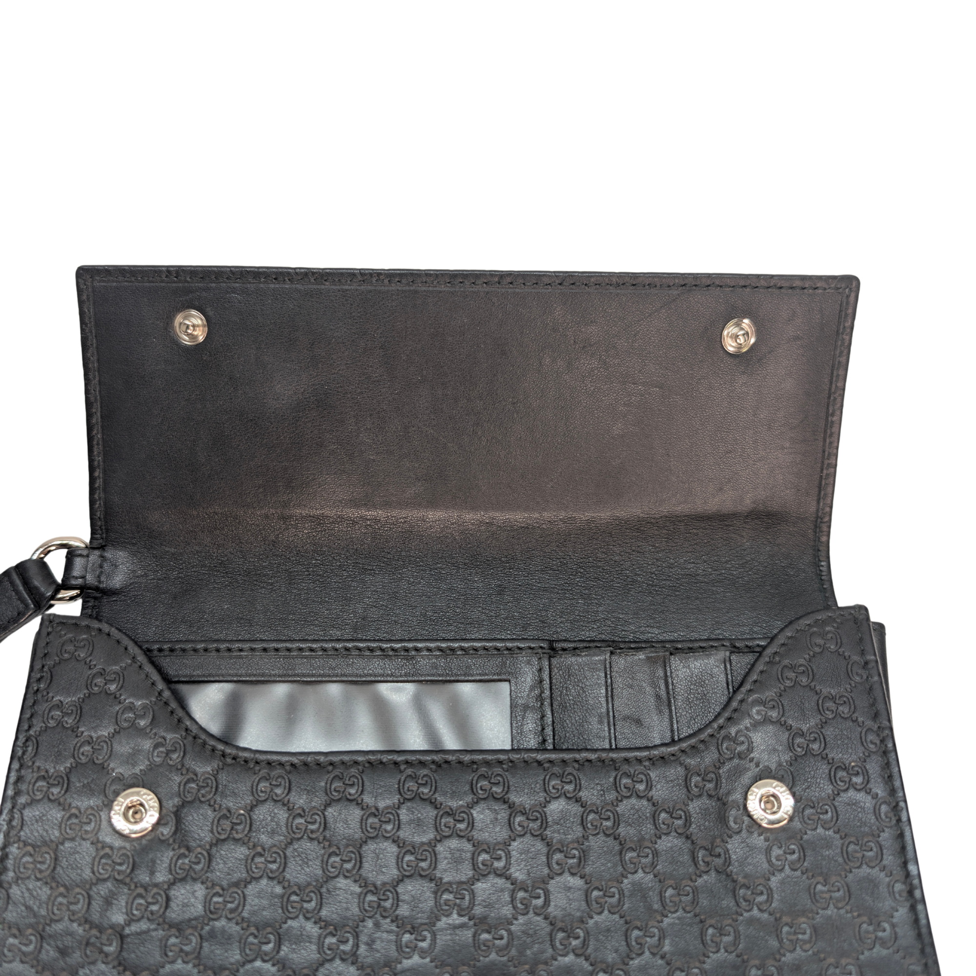 Gucci Microguccissima Clutch Wallet Black