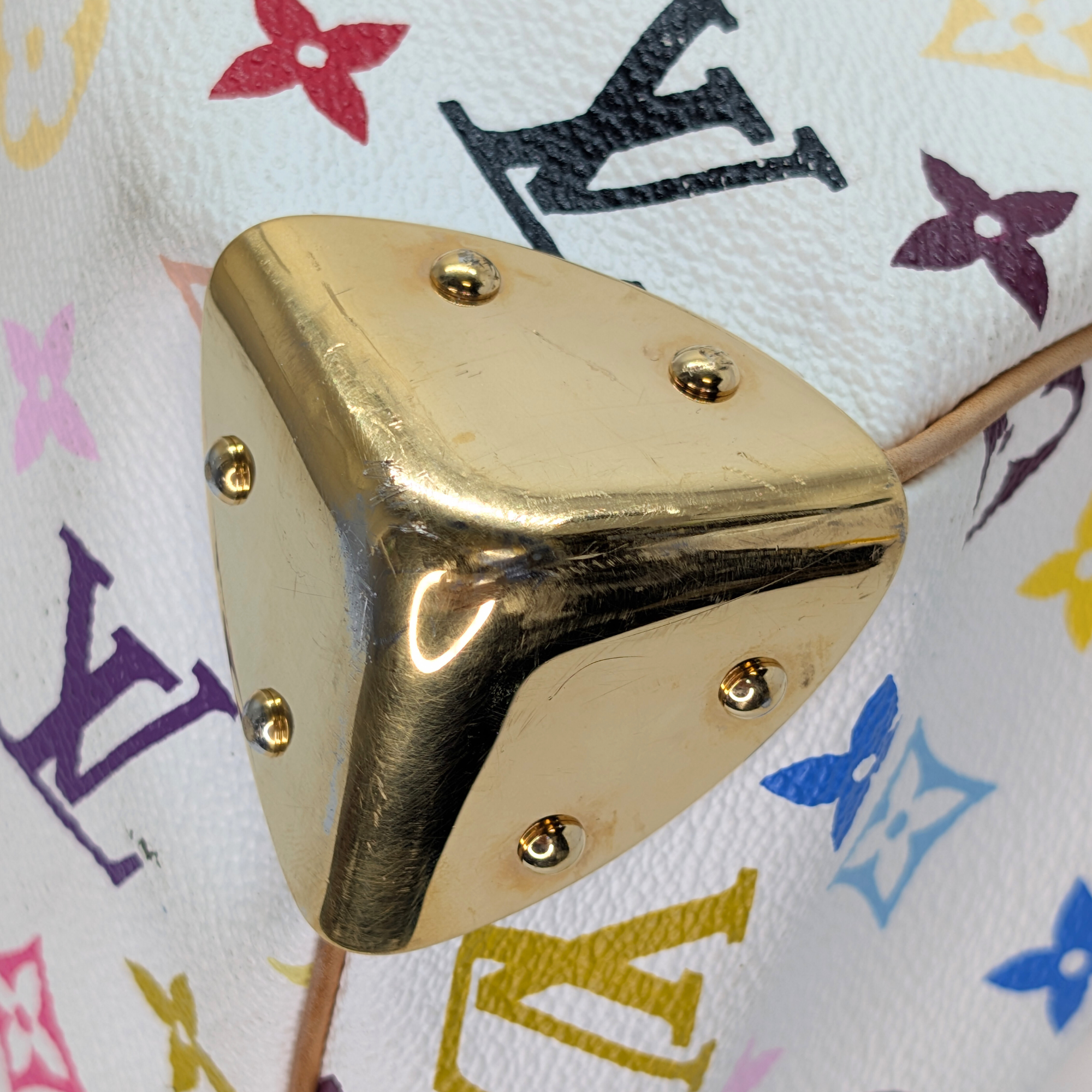 Louis Vuitton Murakami Speedy 30 Multicolour Handbag White