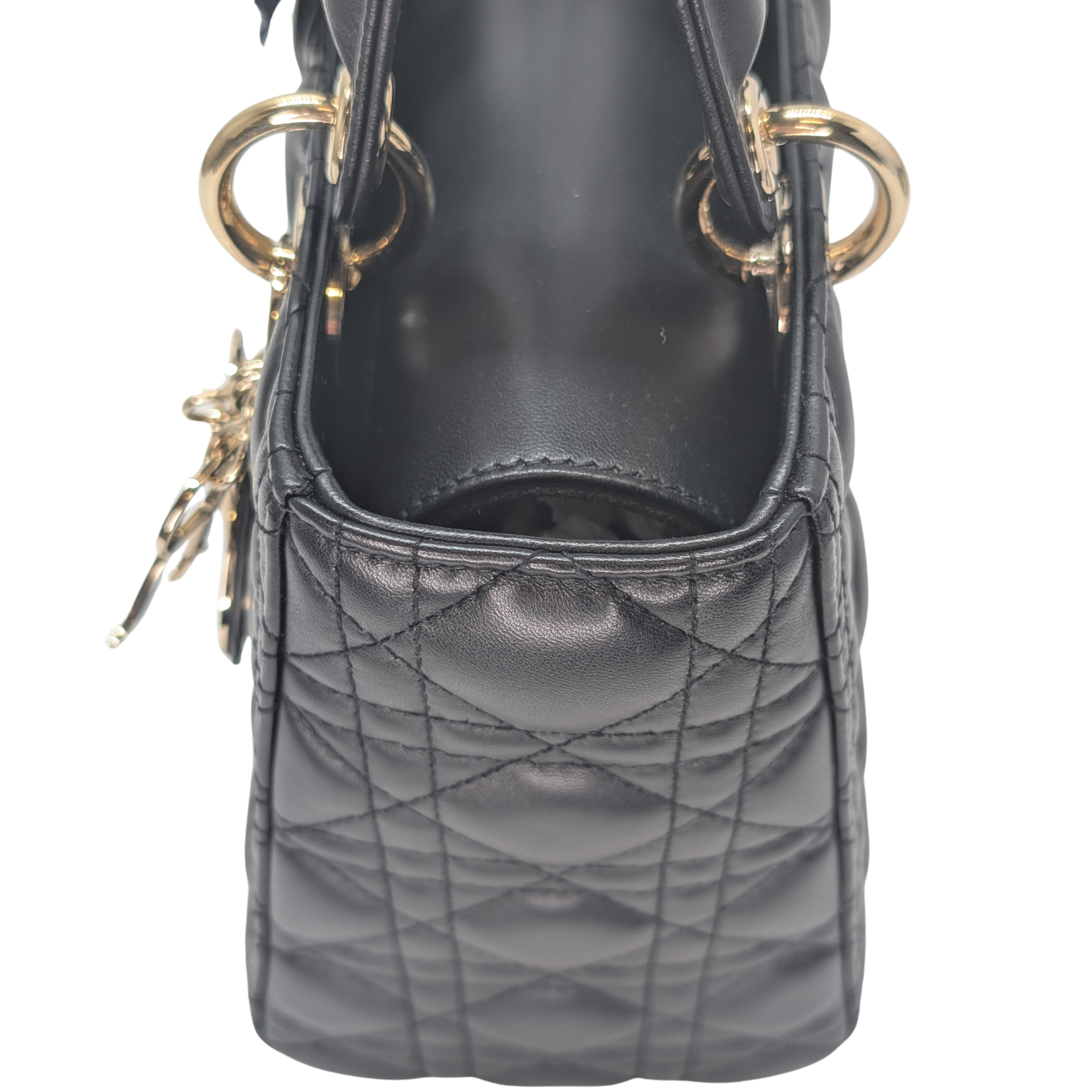 Dior Lambskin Cannage Medium Lady Dior Black