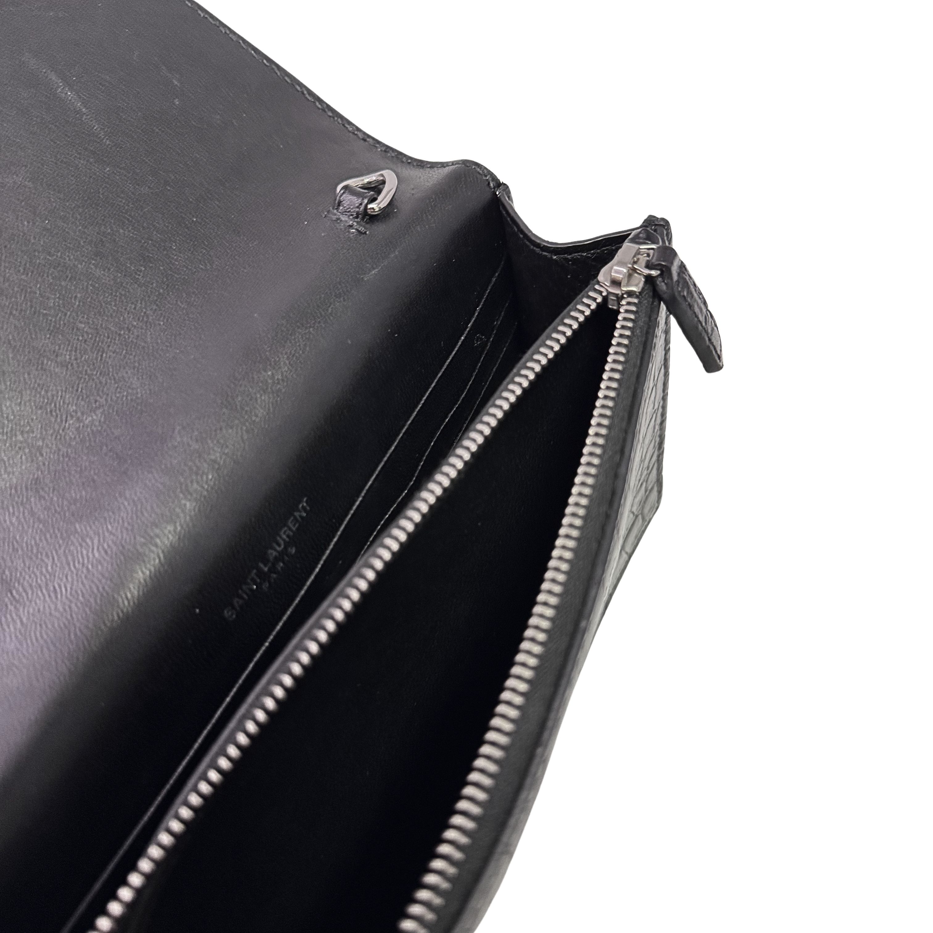 Saint Laurent Kate Shoulder Bag Leather Black