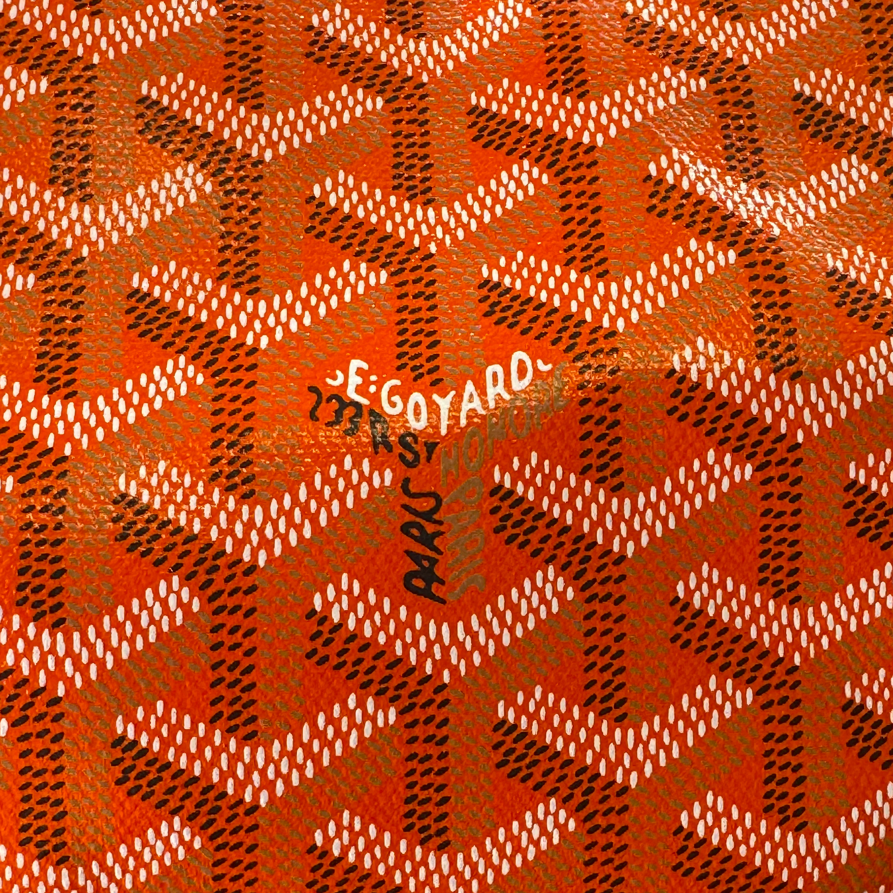 Goyard Orange Barrel 40 Sports Bag