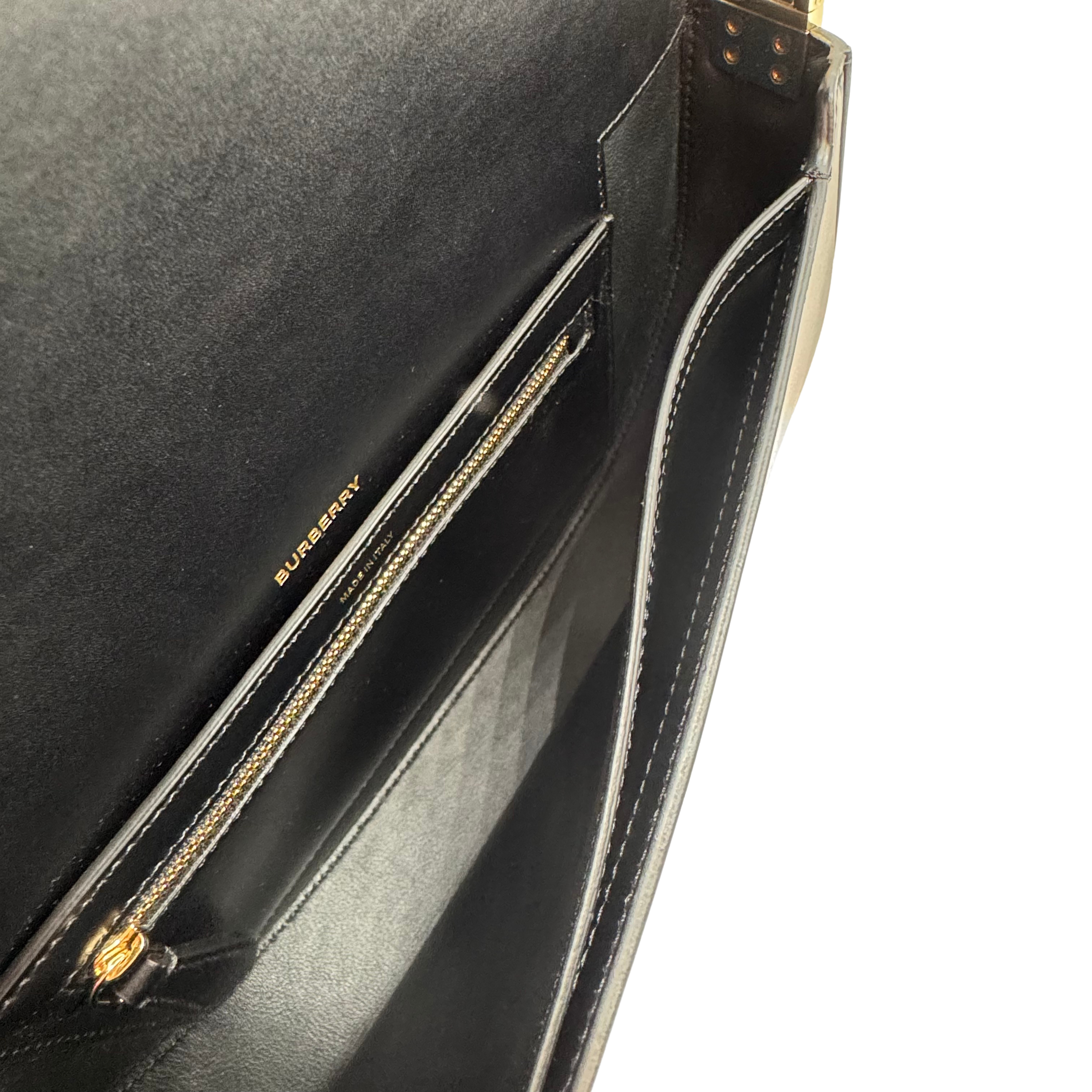 Burberry Small Olympia Handbag Leather Black