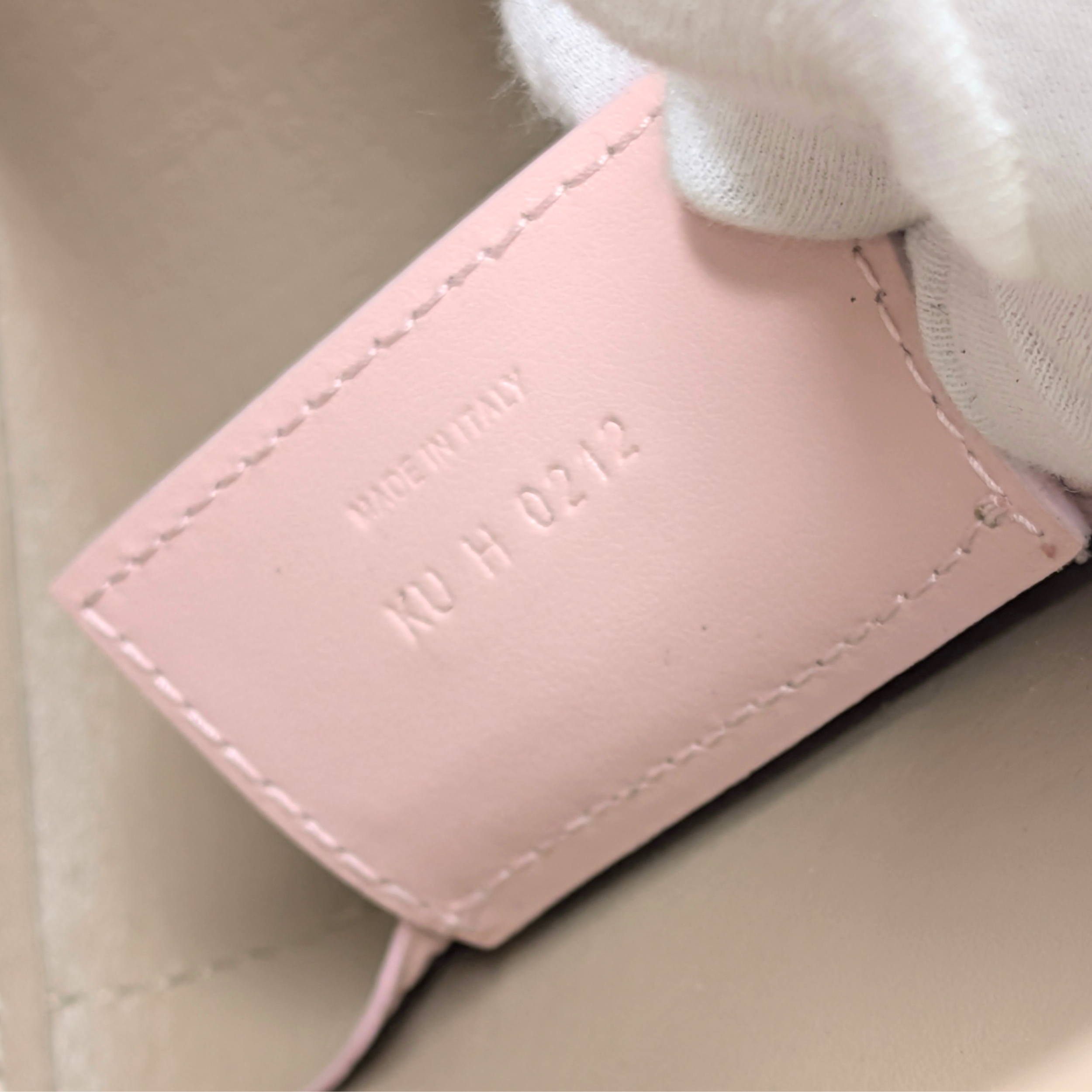 Givenchy Calfskin Logo Embossed Wing Shopper Tote Bag Blush Pink