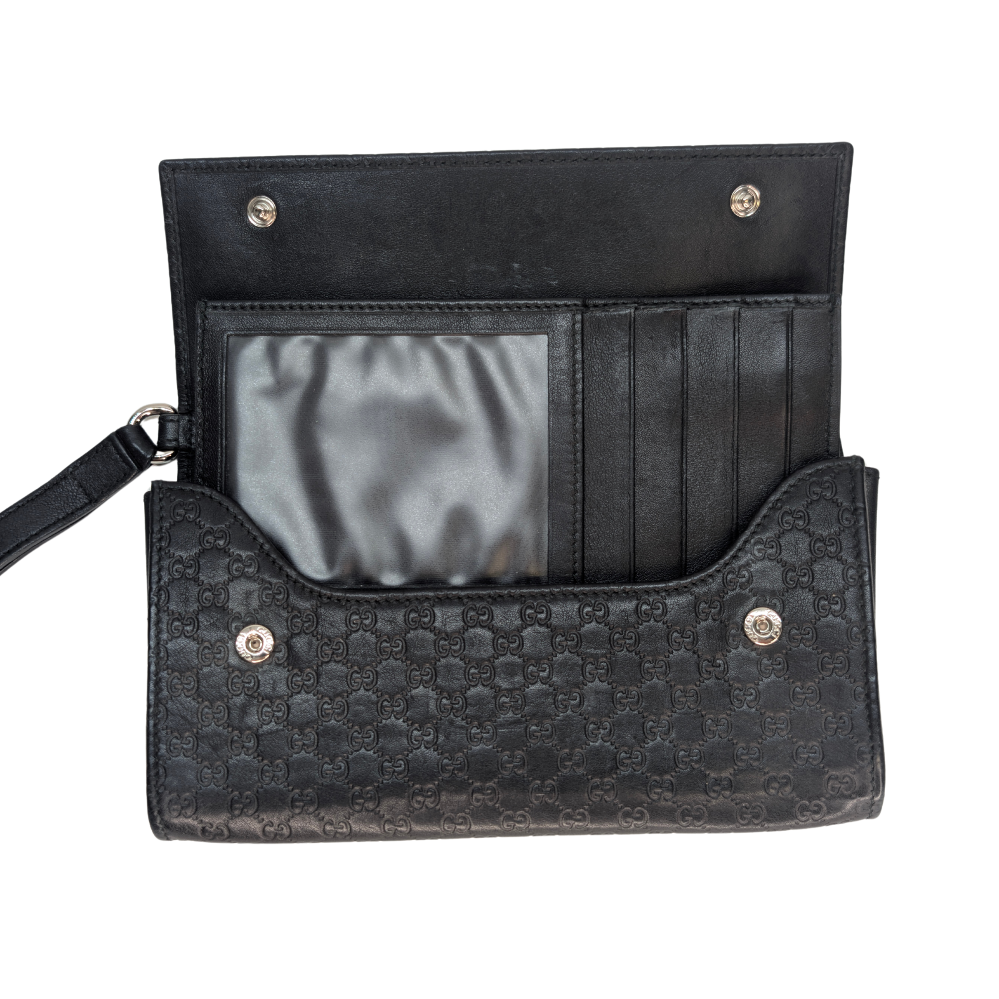 Gucci Microguccissima Clutch Wallet Black