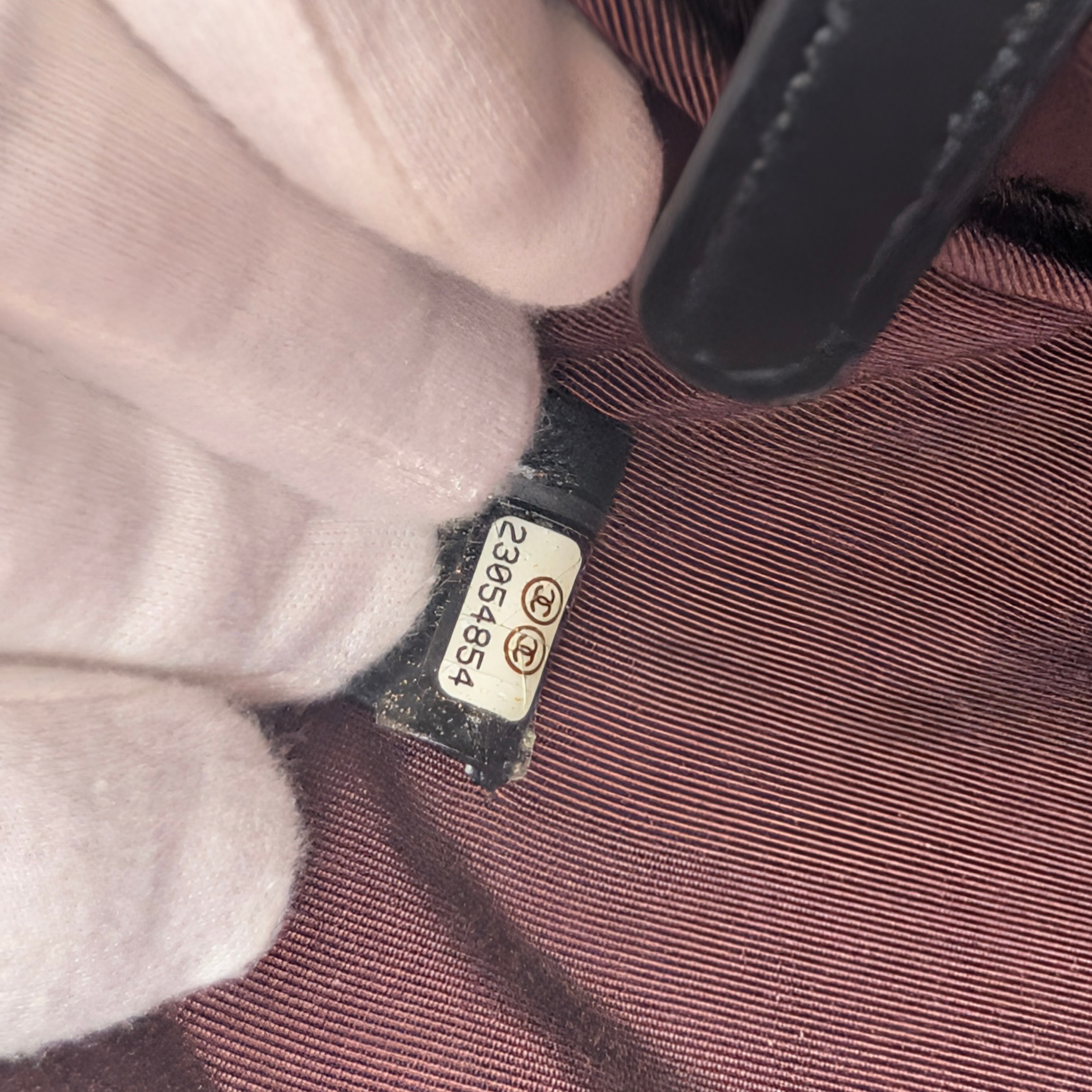 Chanel Medium O case Pouch Clutch Lambskin Black