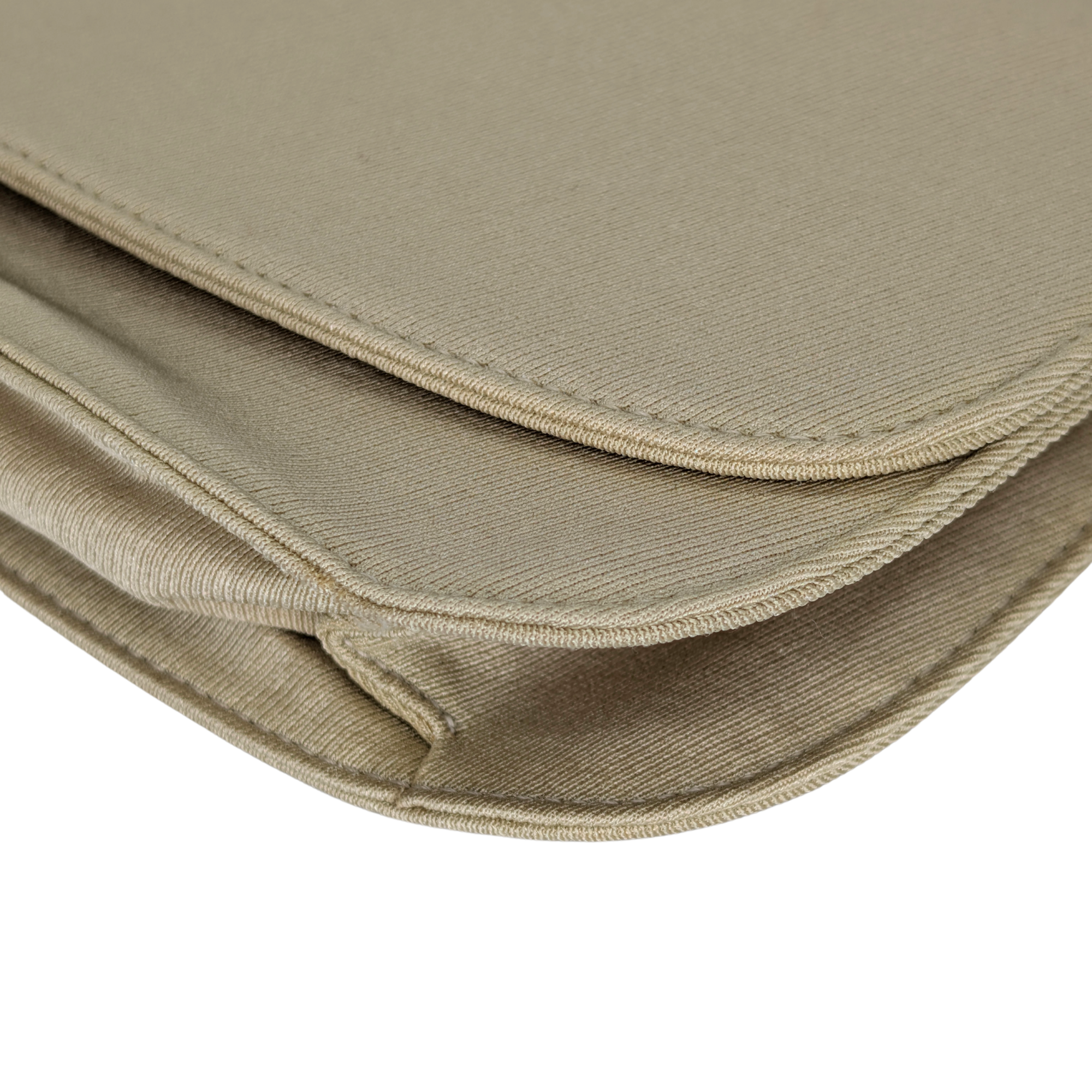 Prada Canvas & Tortoise Shell Shoulder Bag Beige