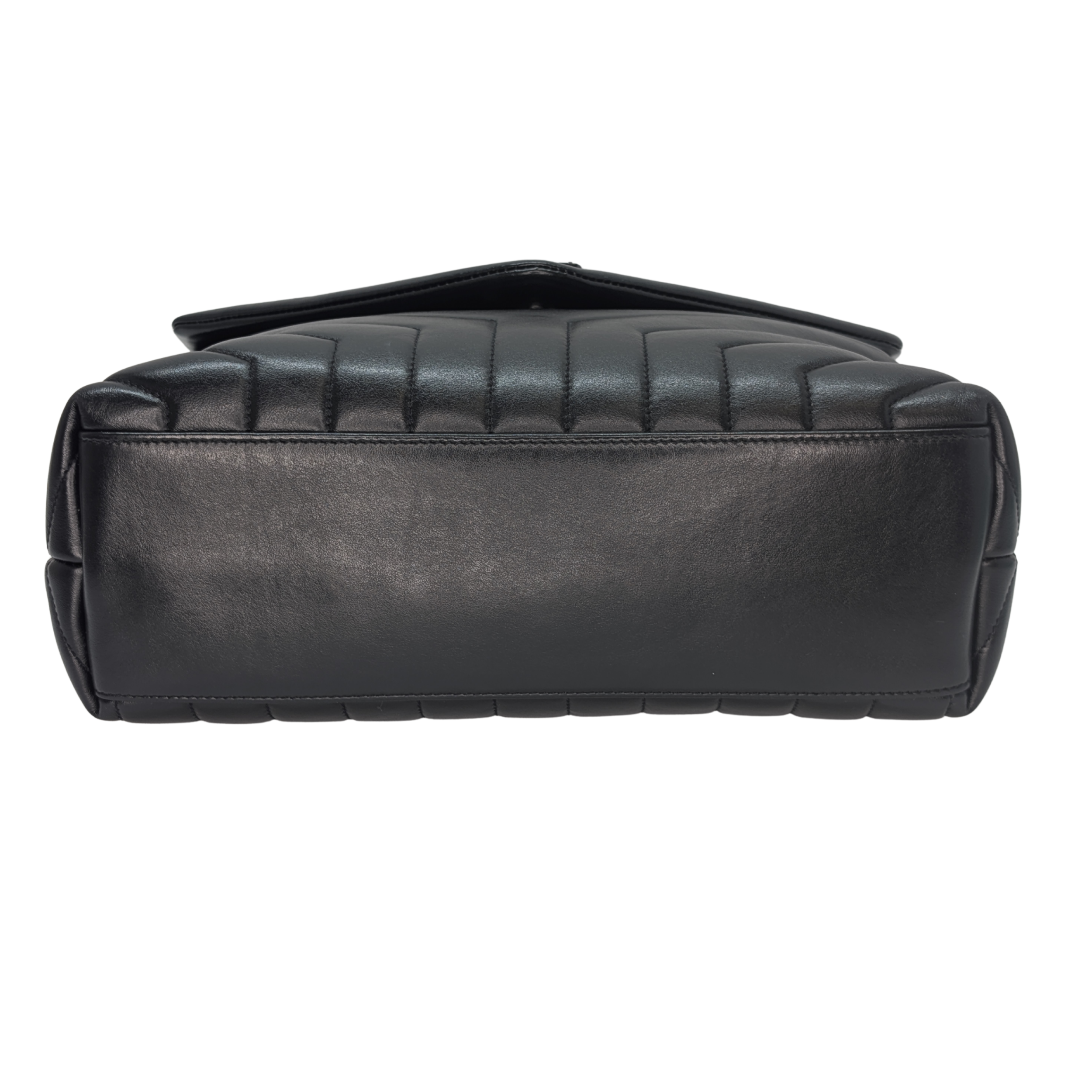 Yves Saint Laurent YSL Loulou Toy Medium Shoulder Bag Black