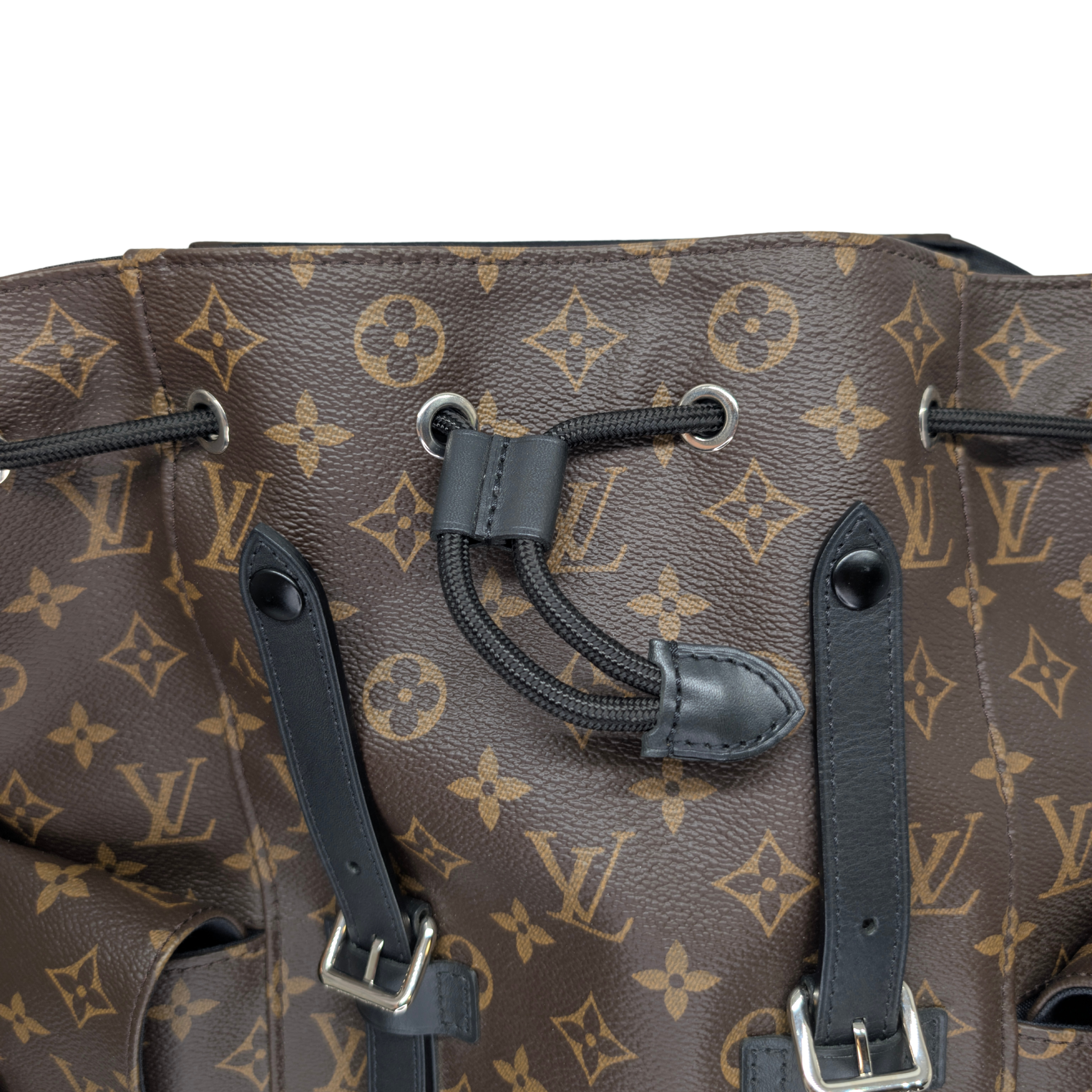 Louis Vuitton Christopher MM Backpack in Monogram Macassar Canvas
