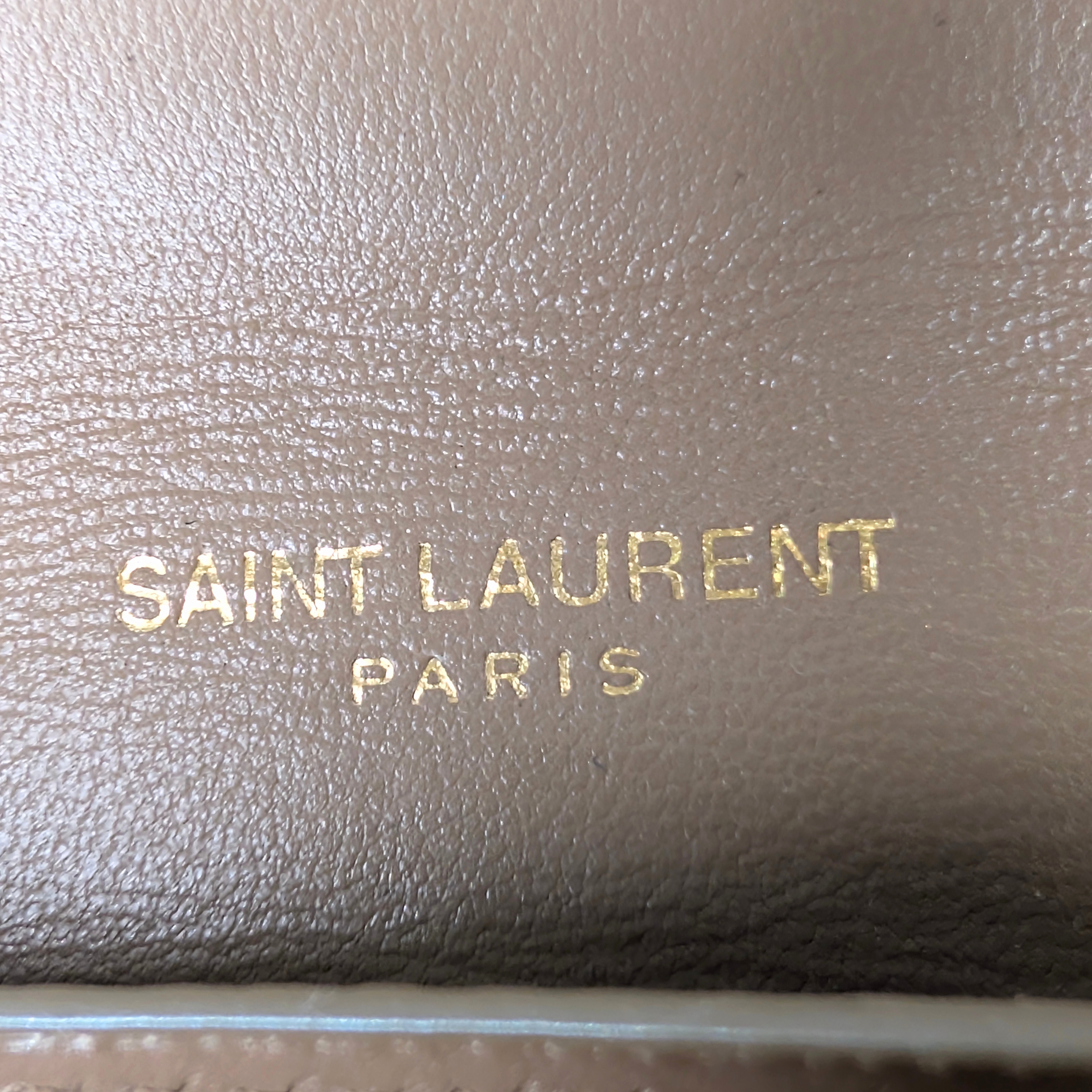 Saint Laurent Kaia Neutral Python Small Bag