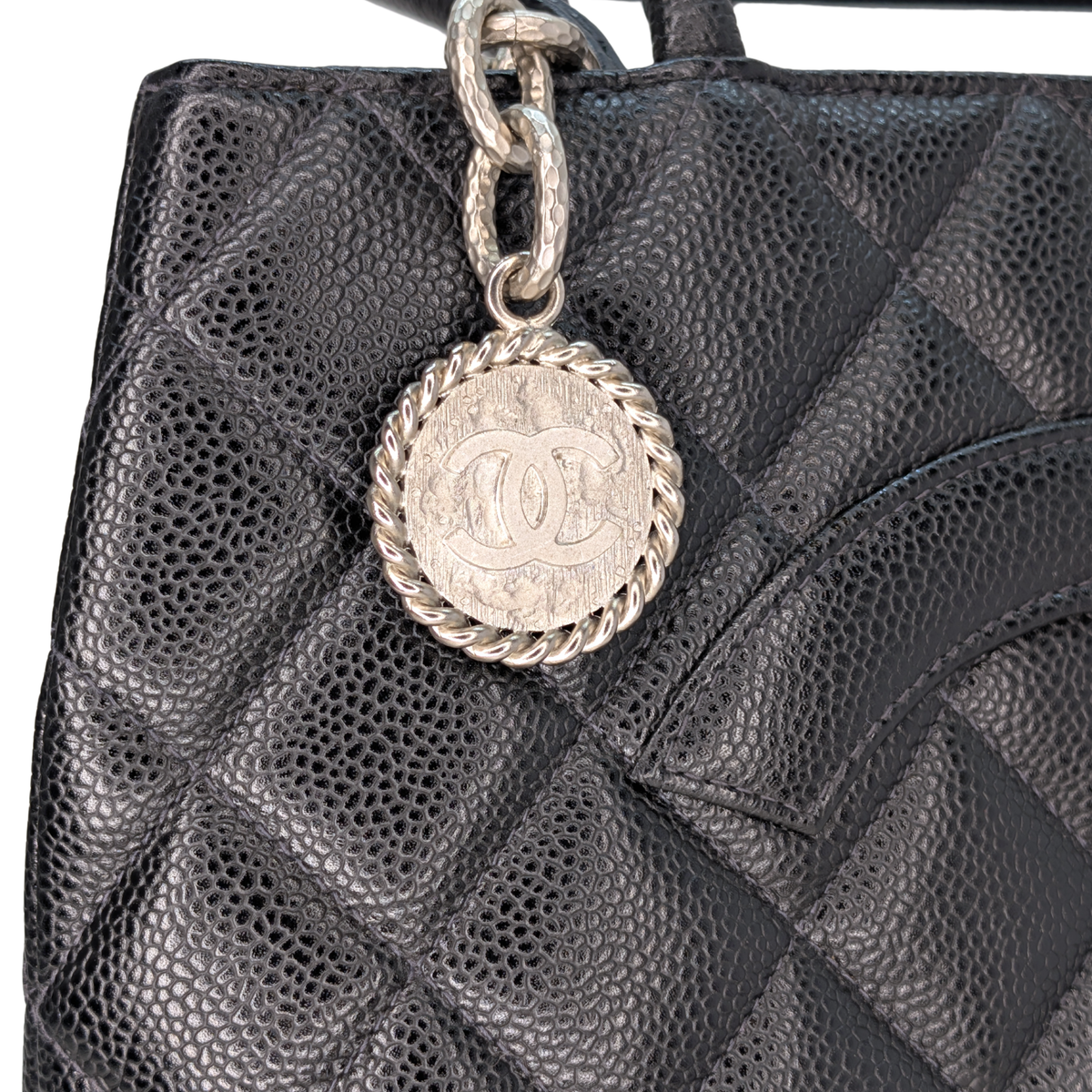 Chanel Medallion Tote Bag Caviar Black