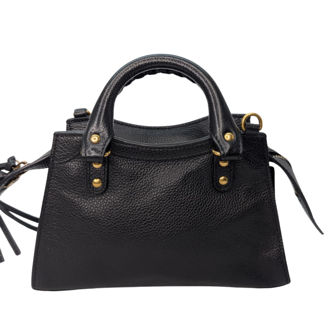 Balenciaga  Neo Classic Gold Hardware Mini City Black