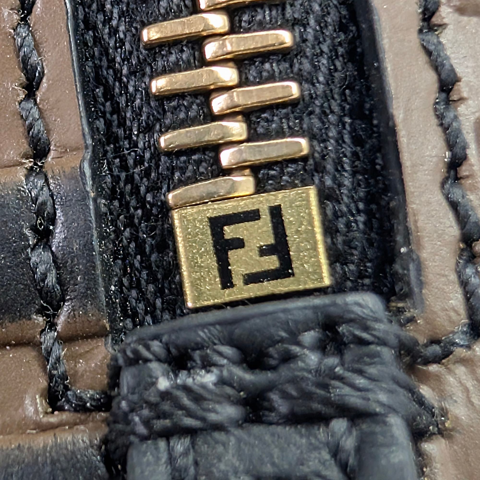 Fendi Zucca Pattern Mini FF Backpack Brown