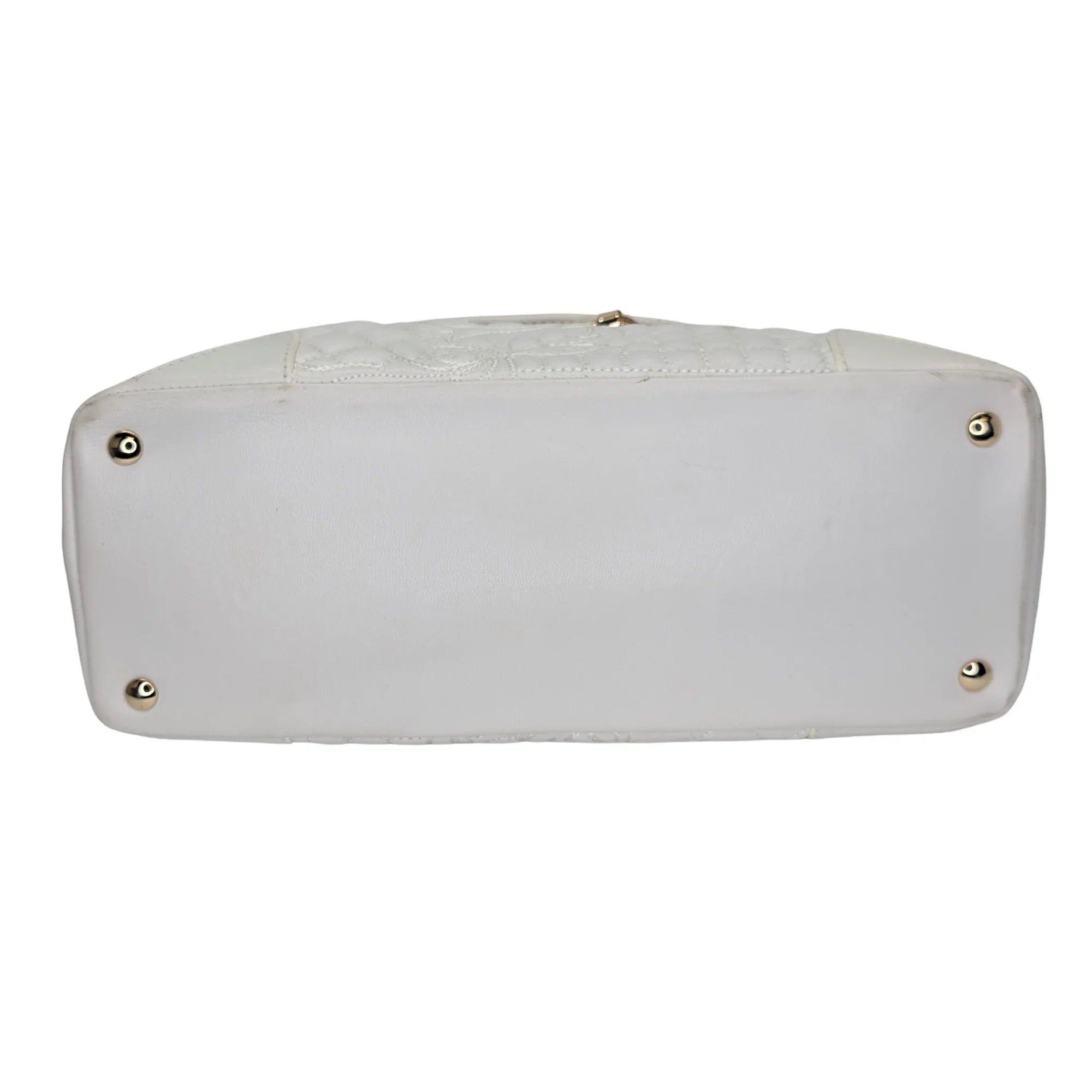 Versace Vanitas Barocco Handbag White - Lost Designer