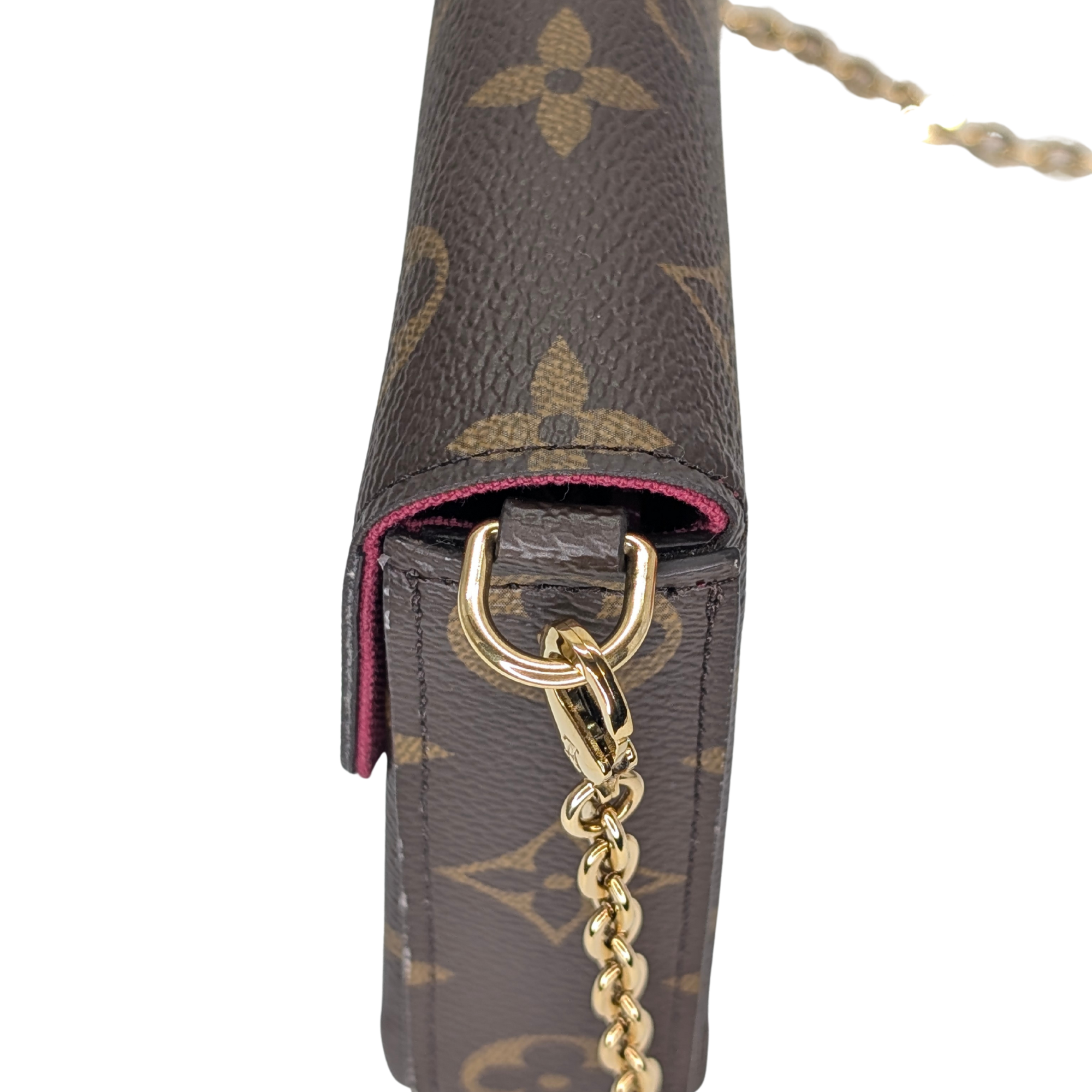 Louis Vuitton Pochette Félicie Monogram Bag Brown