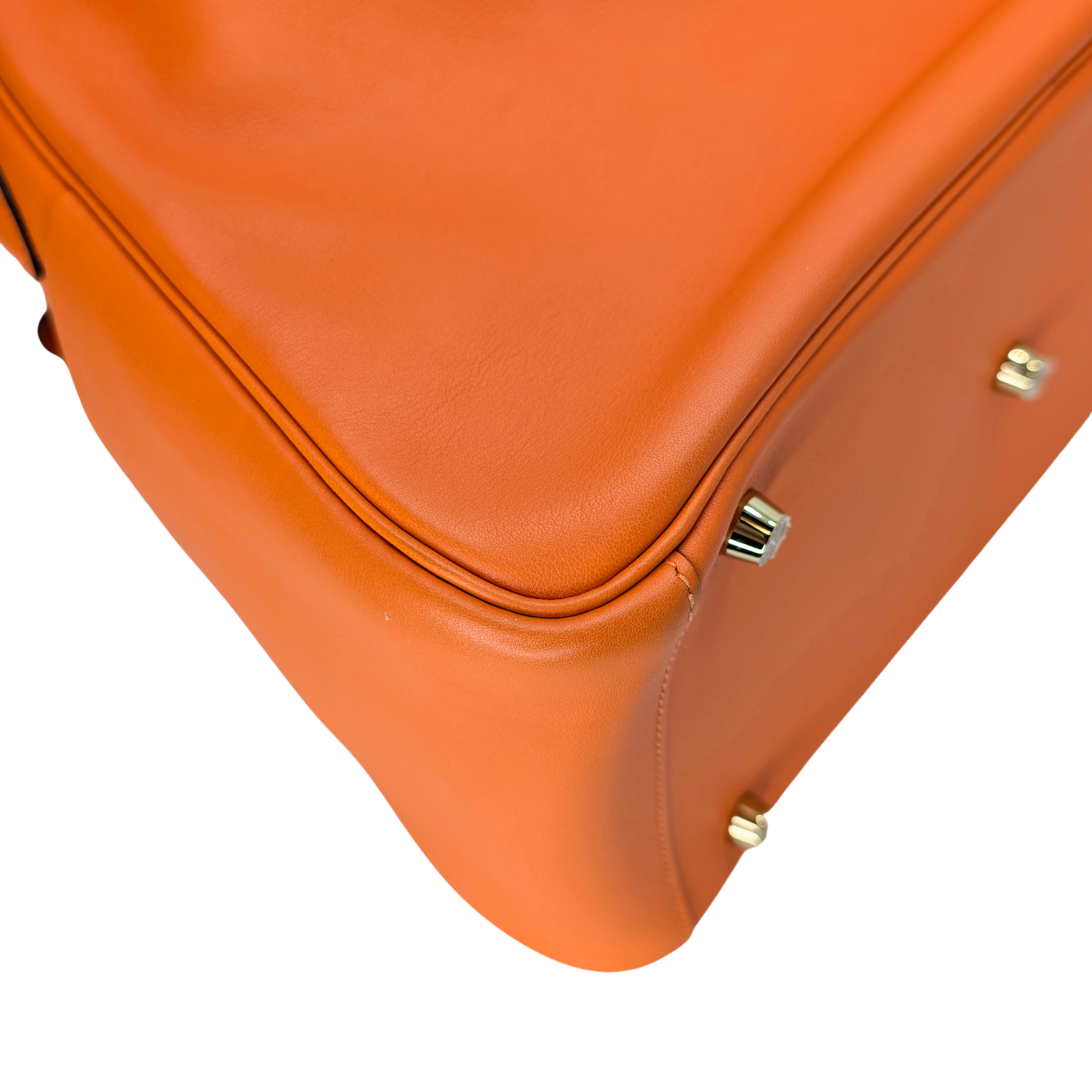 Hermes Lindy 30 Swift Leather Orange LGHW X Stamp