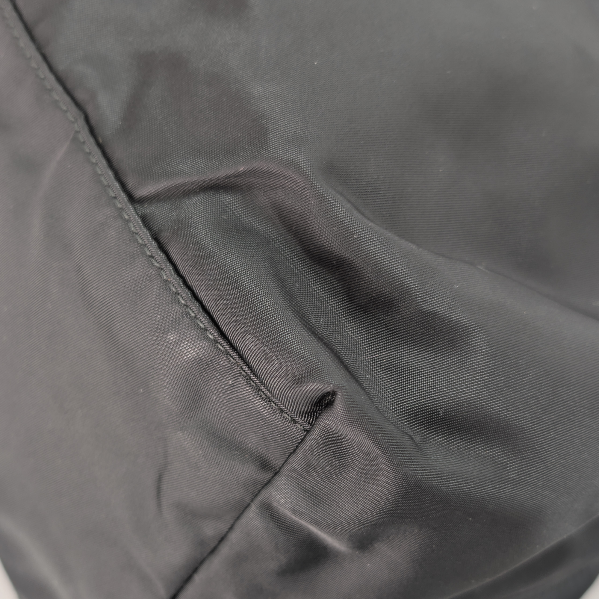 Black Prada Nylon Tessuto Top Handle Crossbody/Shoulder Bag