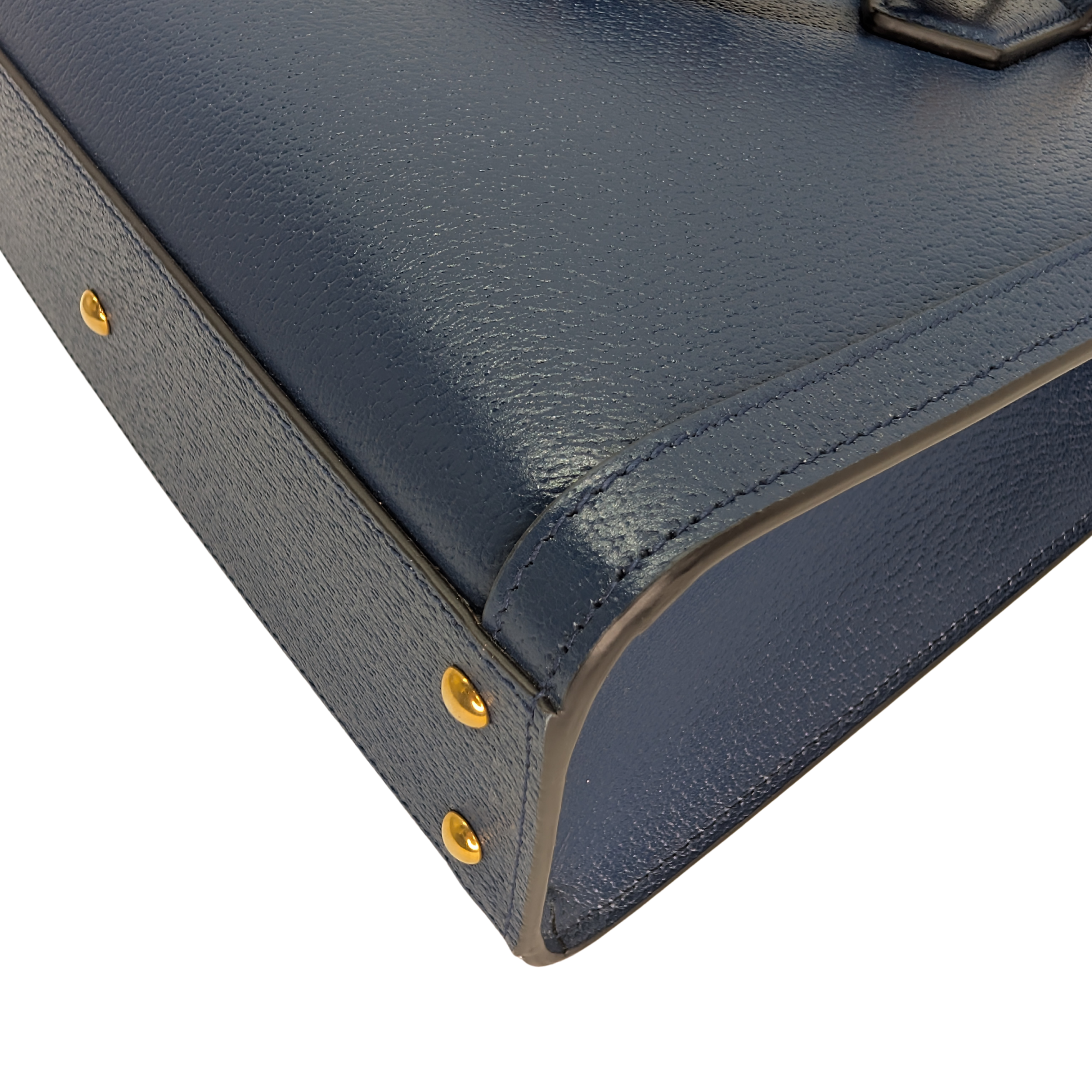 Gucci Calfskin Small Diana Tote Royal Crop Blue Bag