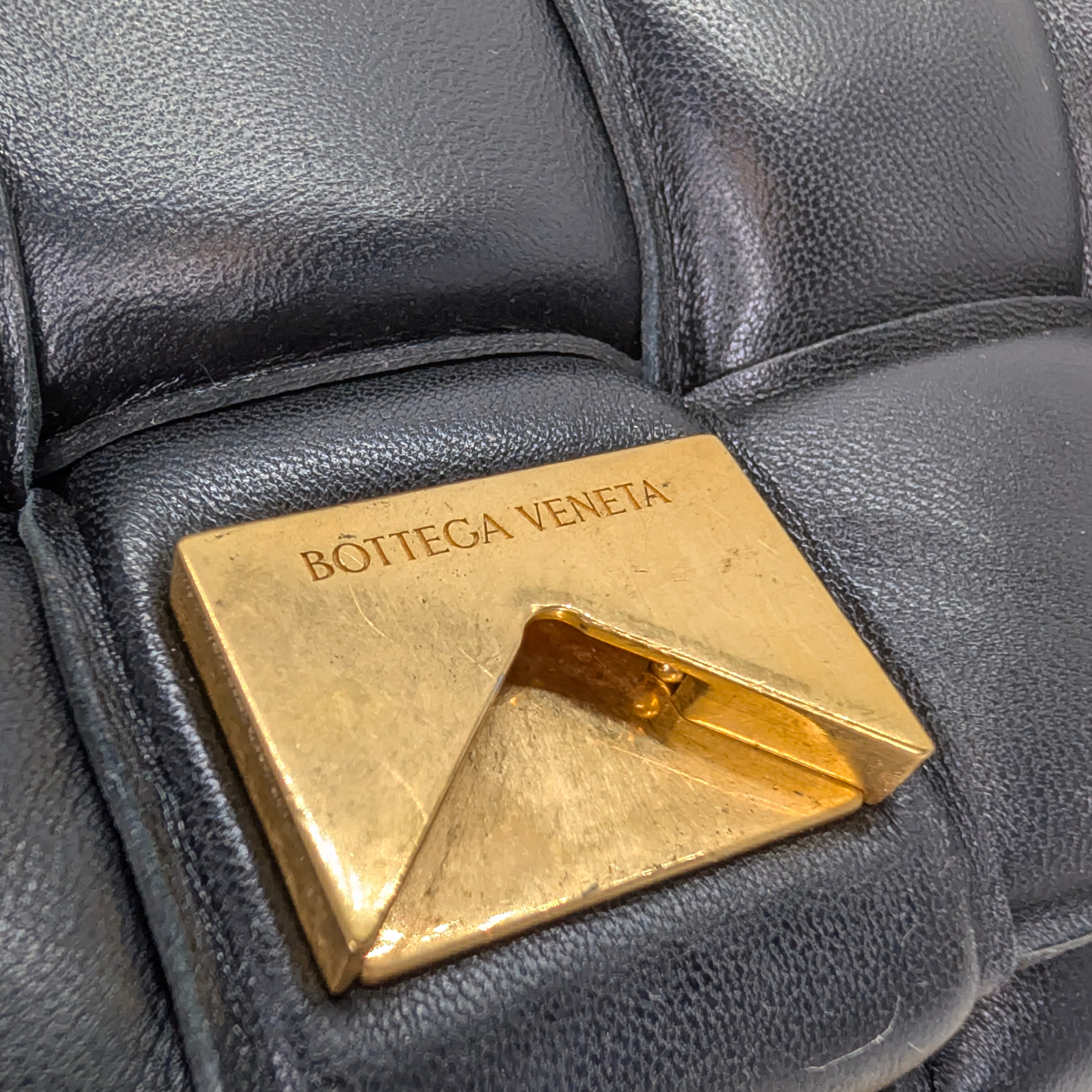 Bottega Veneta Chain Padded Cassette Bag Black