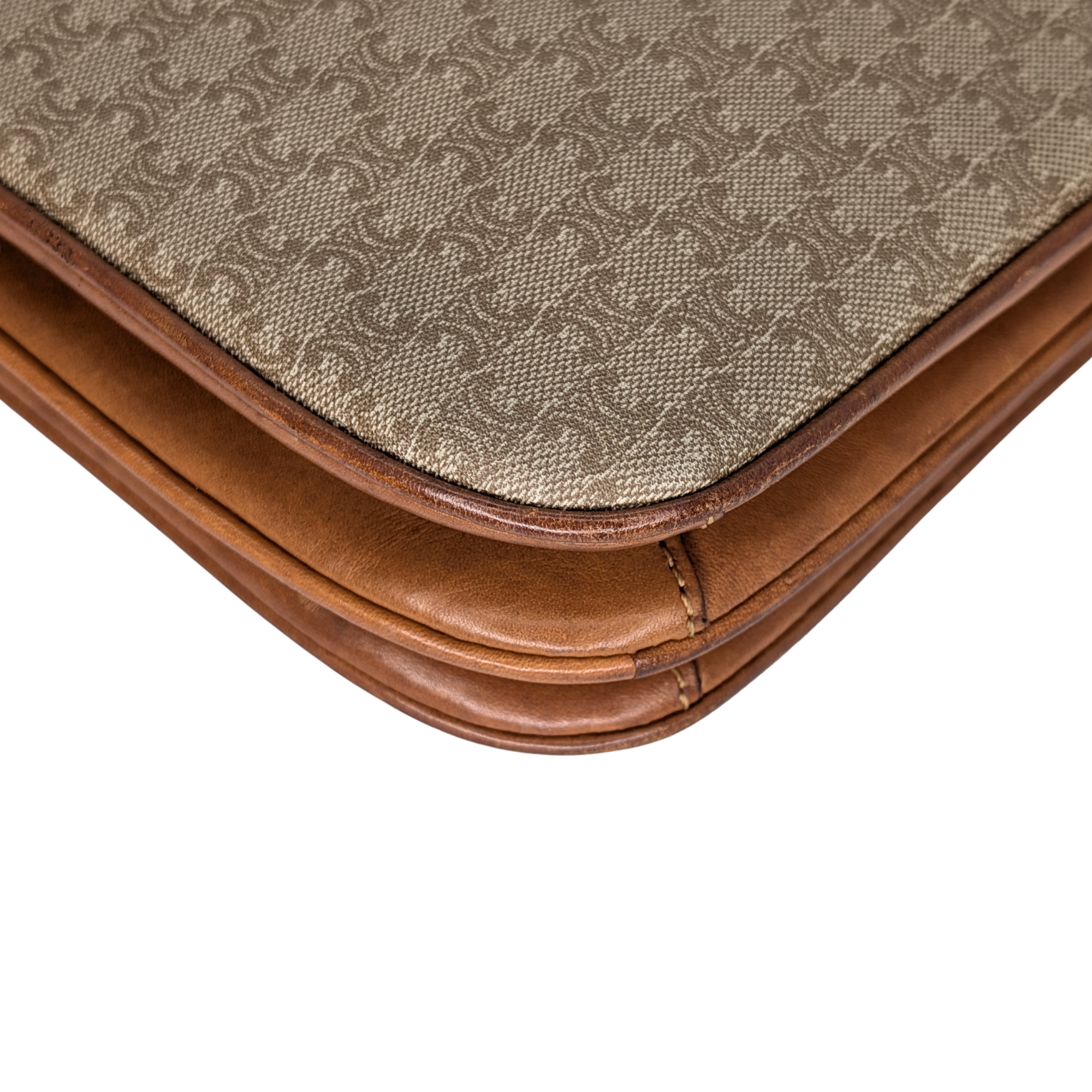 Celine Macadam Shoulder Bag Beige