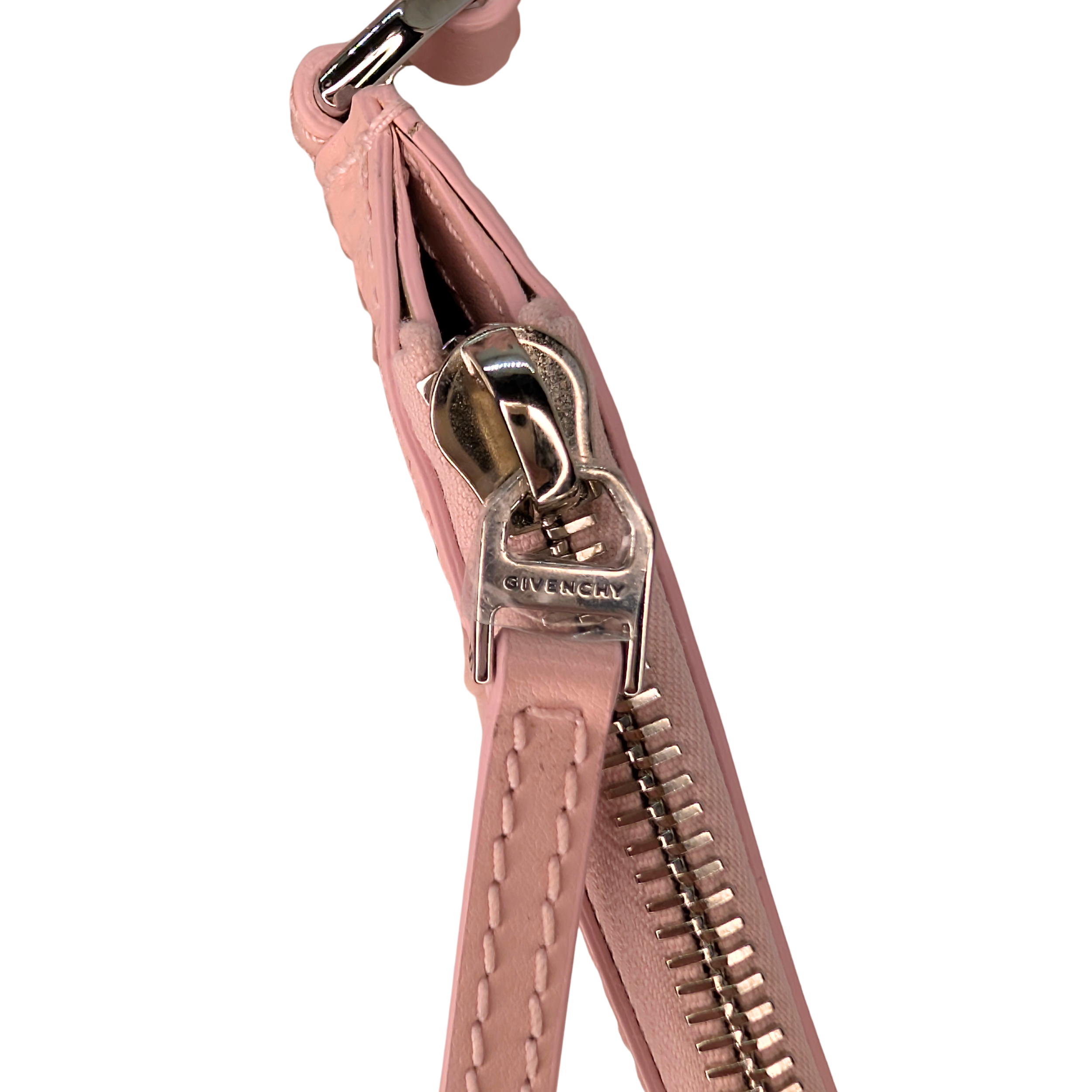 Givenchy Calfskin Logo Embossed Wing Shopper Tote Bag Blush Pink