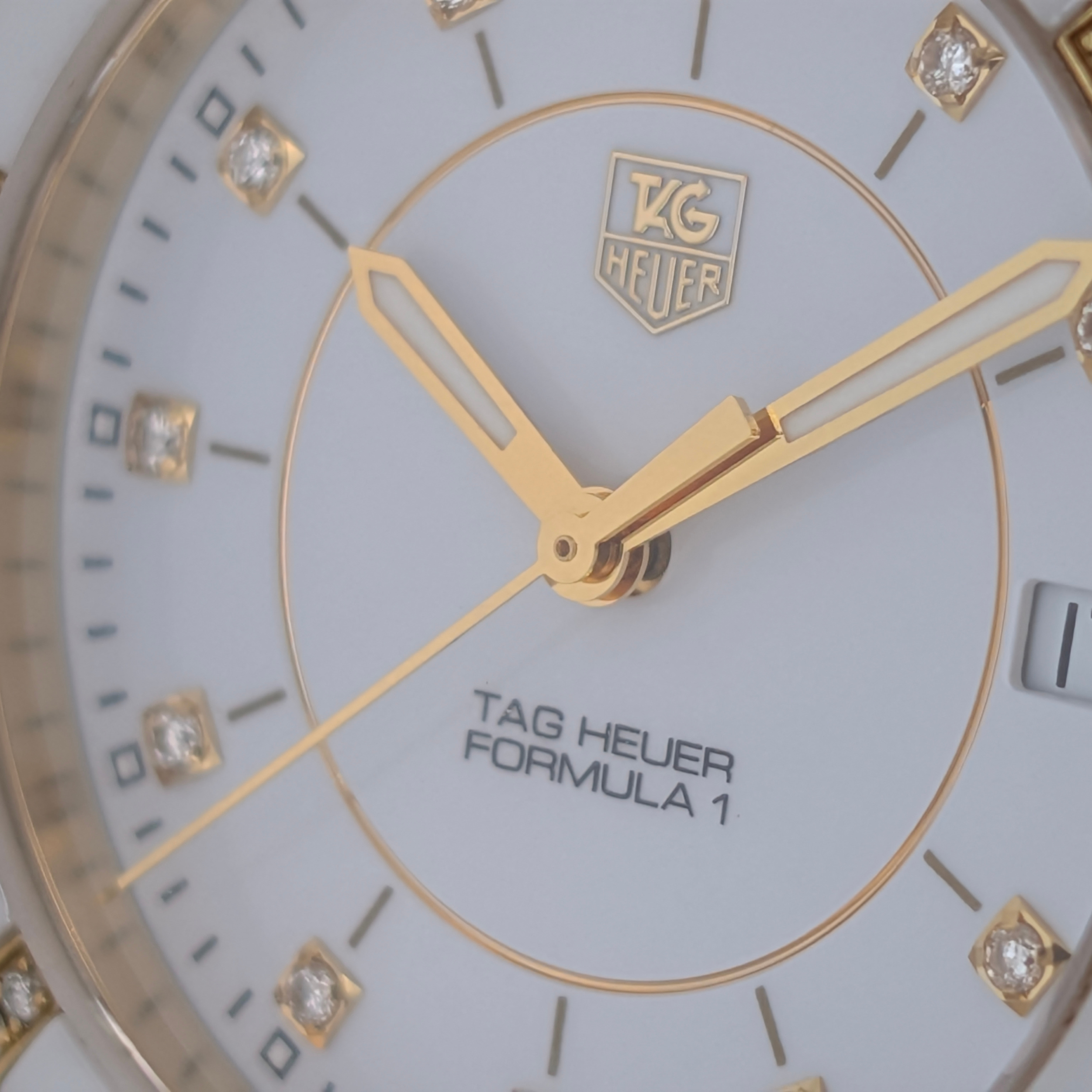 TAG Heuer Formula 1 Ceramic Diamond Watch WAH1221 White 37mm