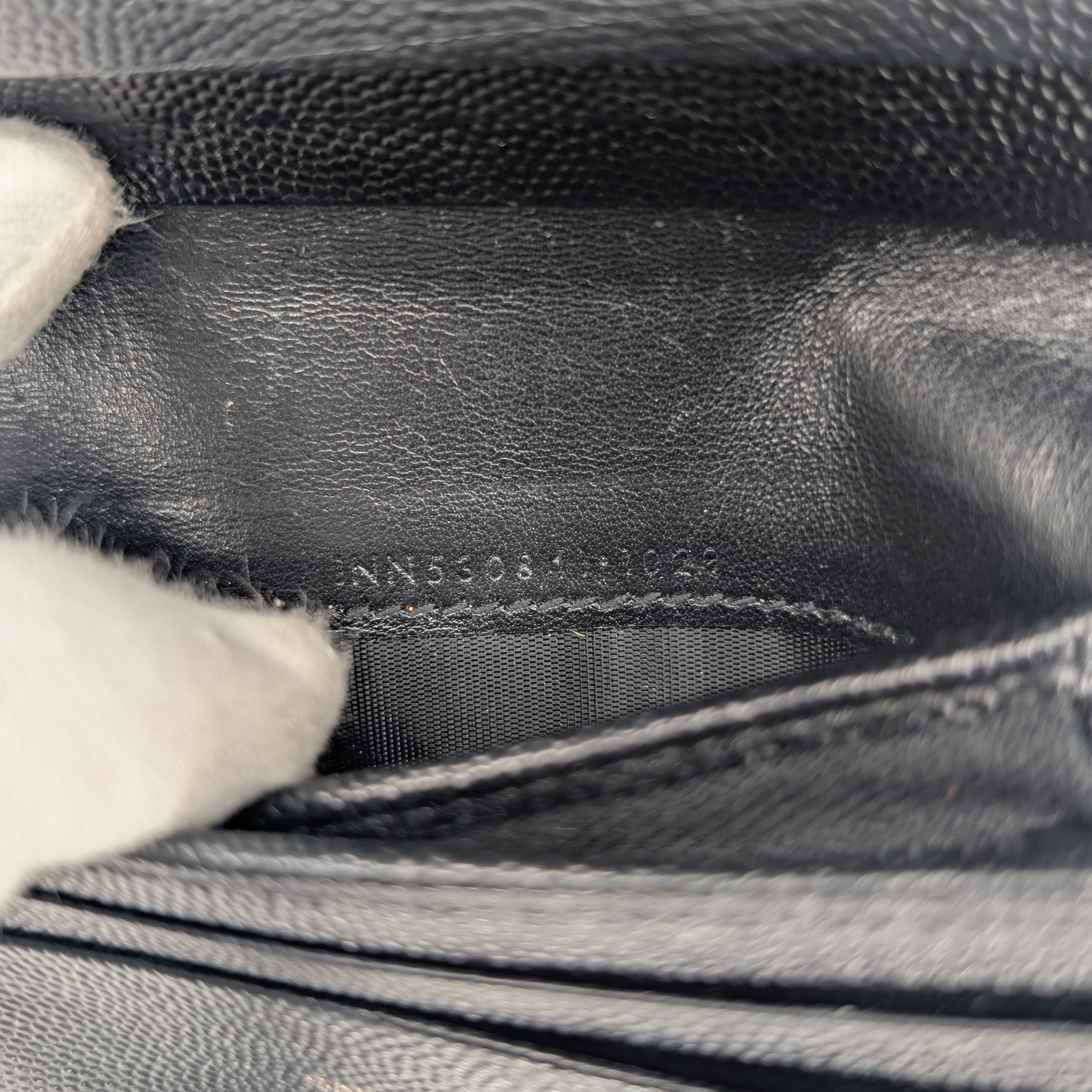 Yves Saint Laurent Cassandre Metalasse Wallet Black