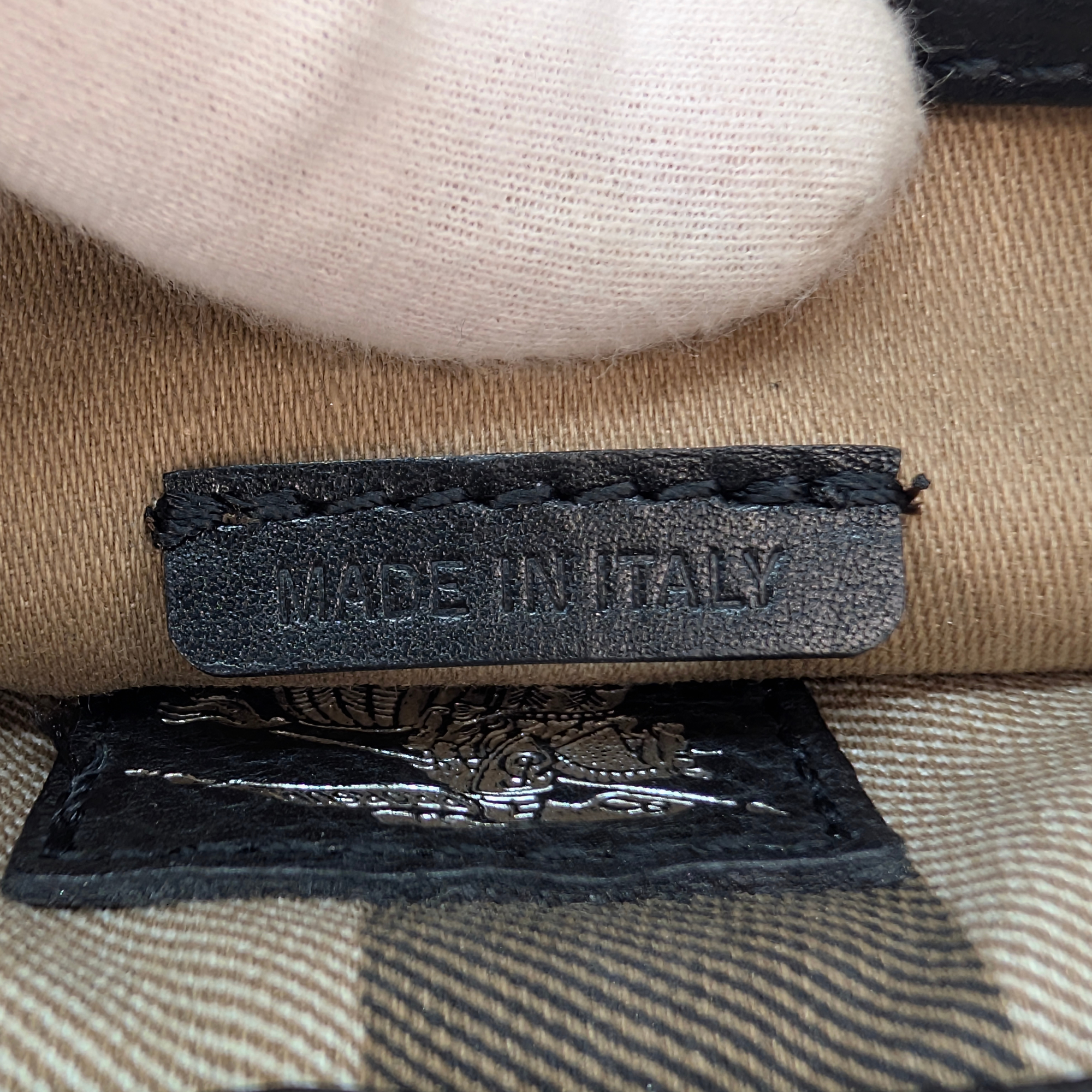 Burberry Mini Leather Crossbody Bag Black