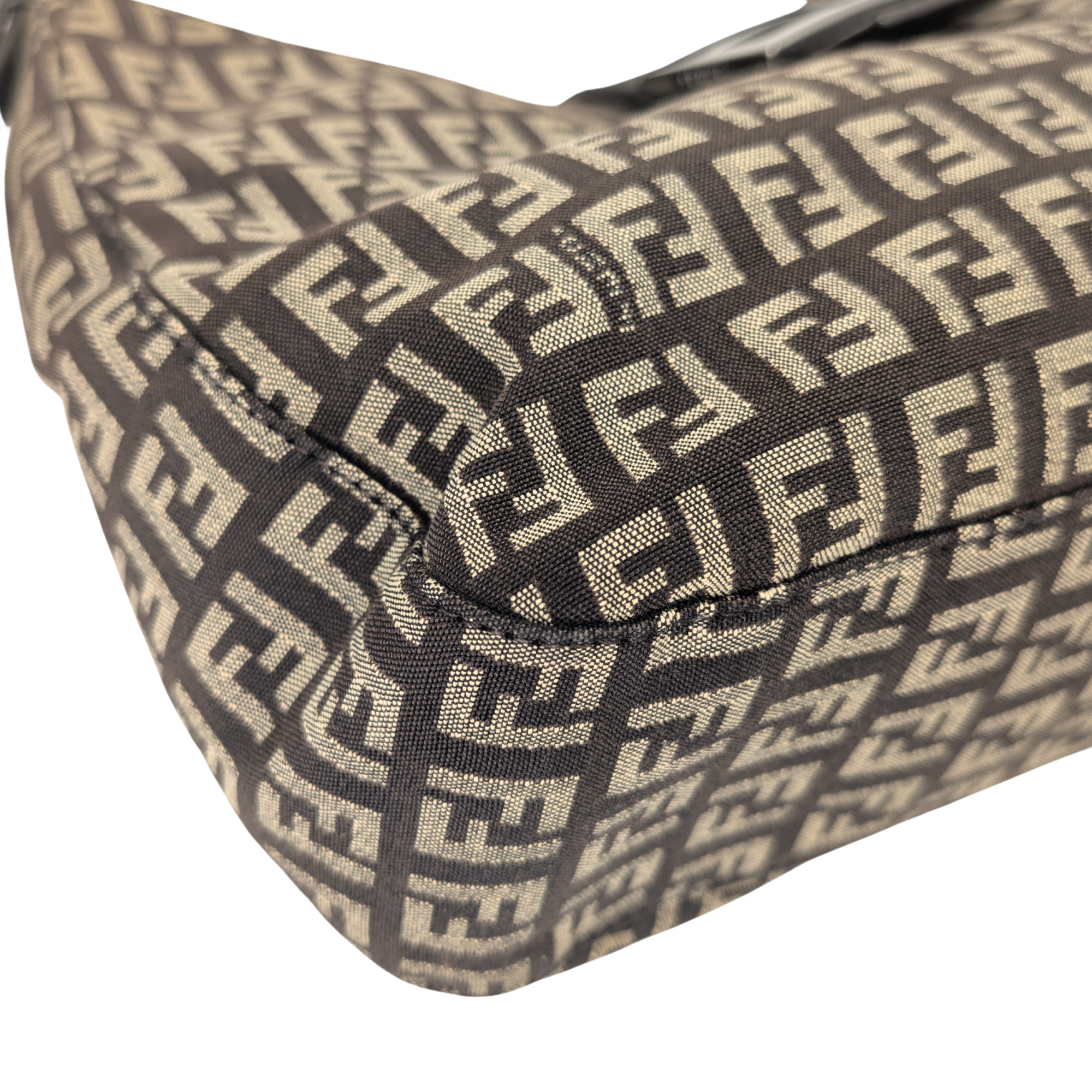 Fendi Zucchino Mamma Canvas Shoulder Bag