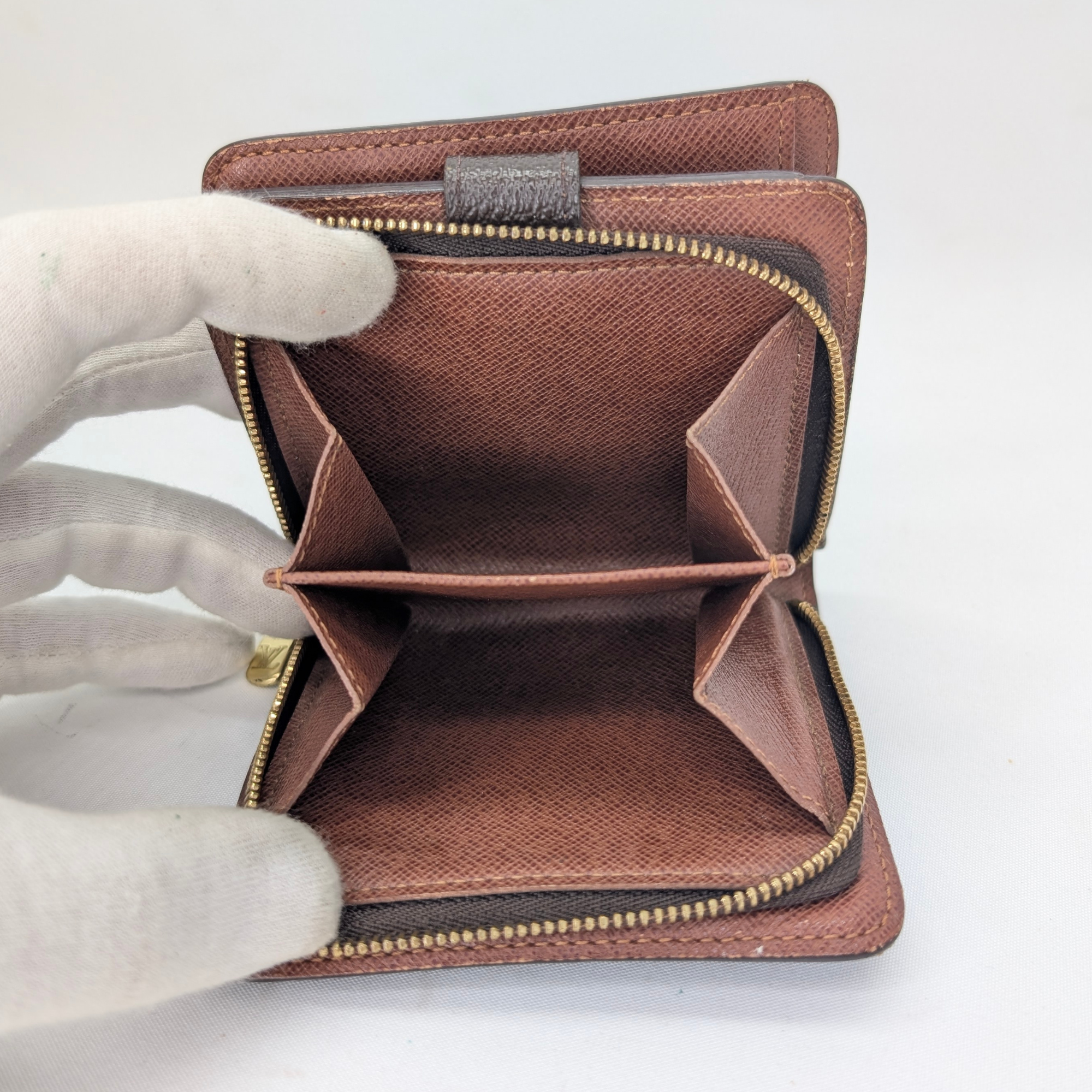 Louis Vuitton Compact Zip Bi-Fold Wallet Brown