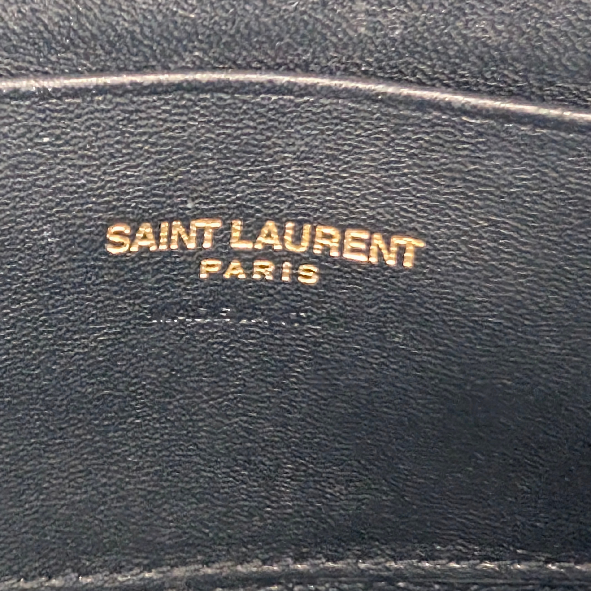 Saint Laurent Lou Mini Grain Leather Camera Bag GHW