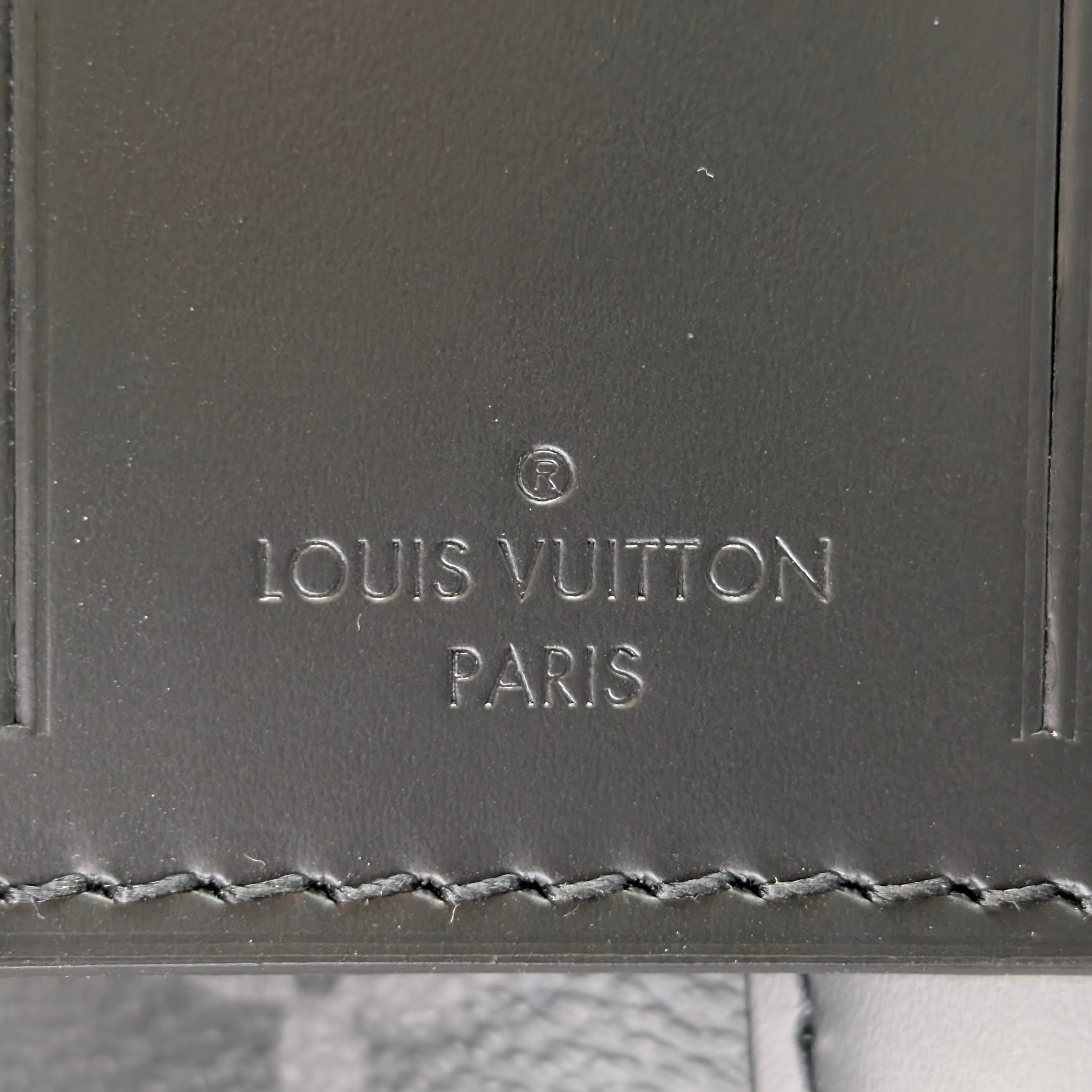 Louis Vuitton Keepall Bandoulière 55 Monogram Eclipse Charcoal Black