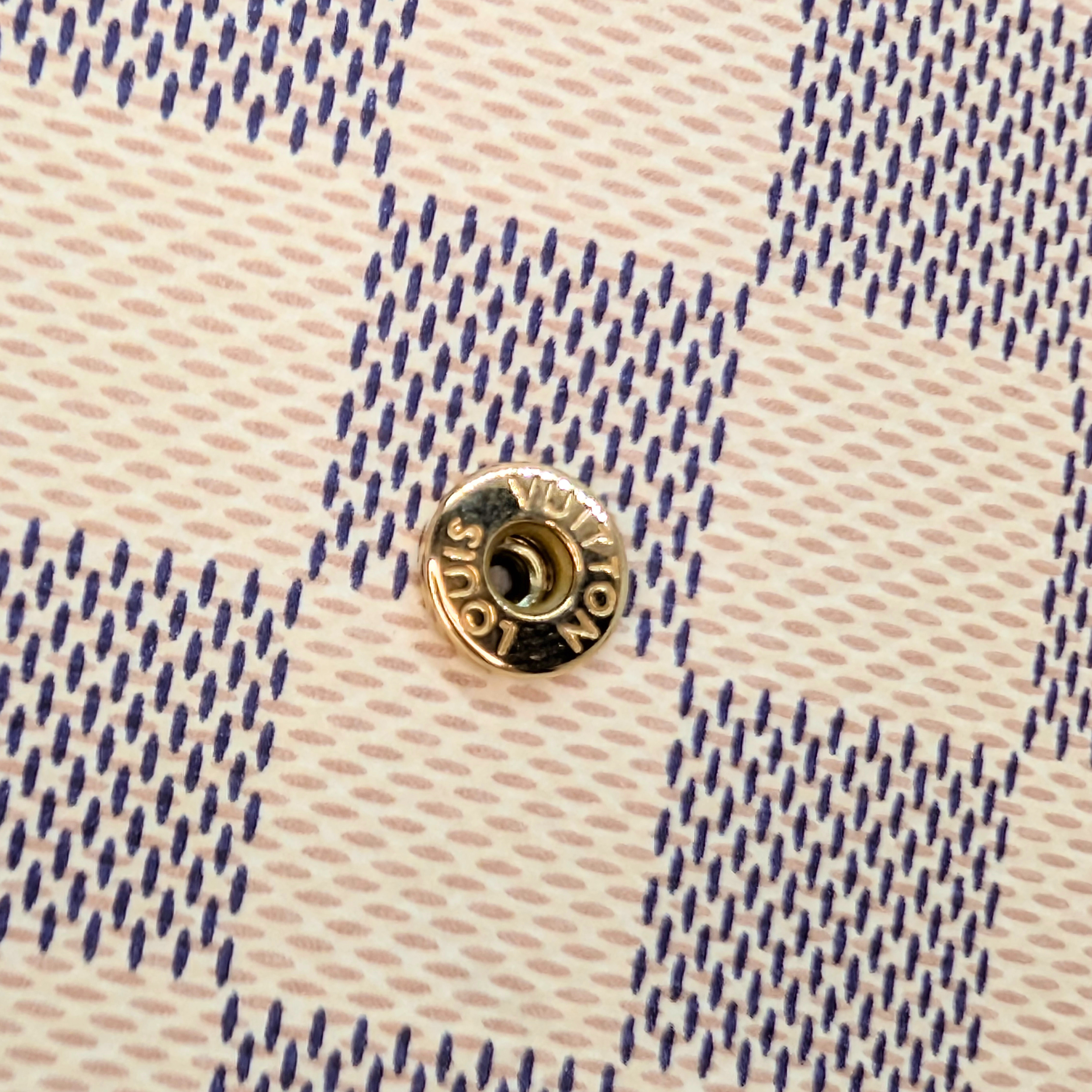 Louis Vuitton Félicie Damier Azur Wallet on Chain