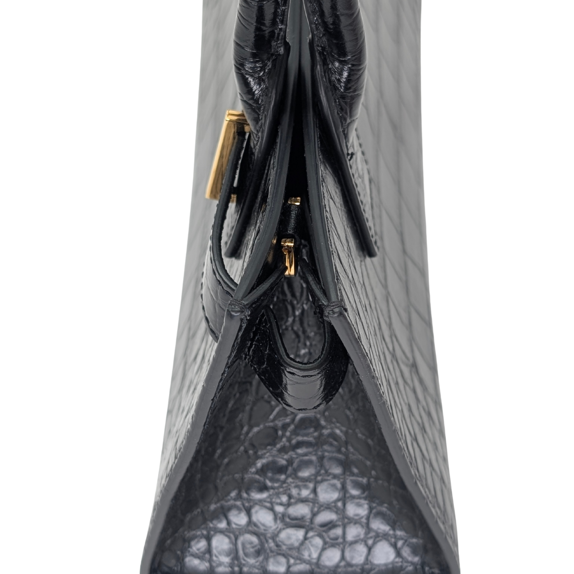 Versac Croc-Effect Medusa '95 Tote Bag Black