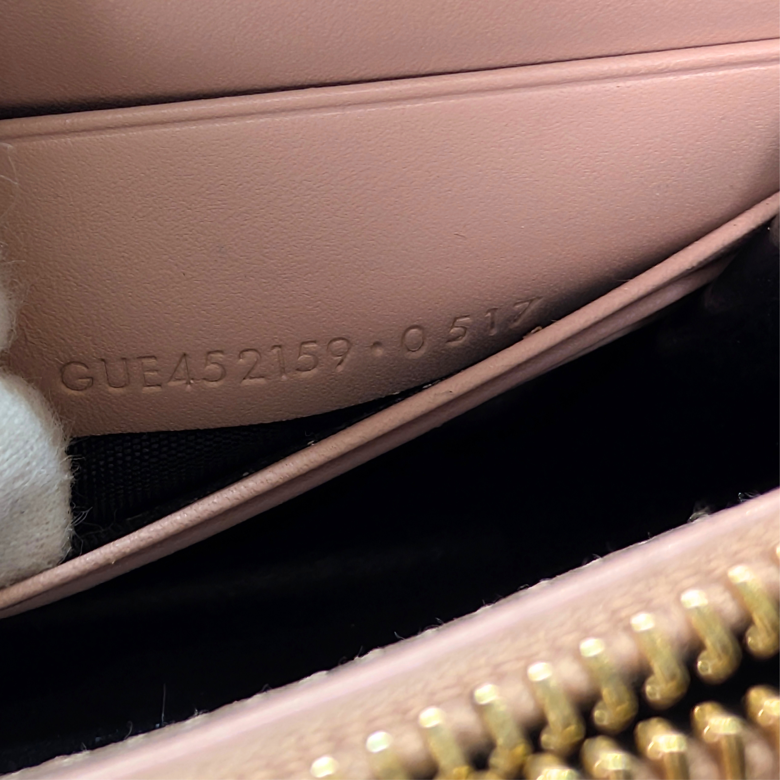 Saint Laurent Kate Tassel Wallet on Chain Pale Pink