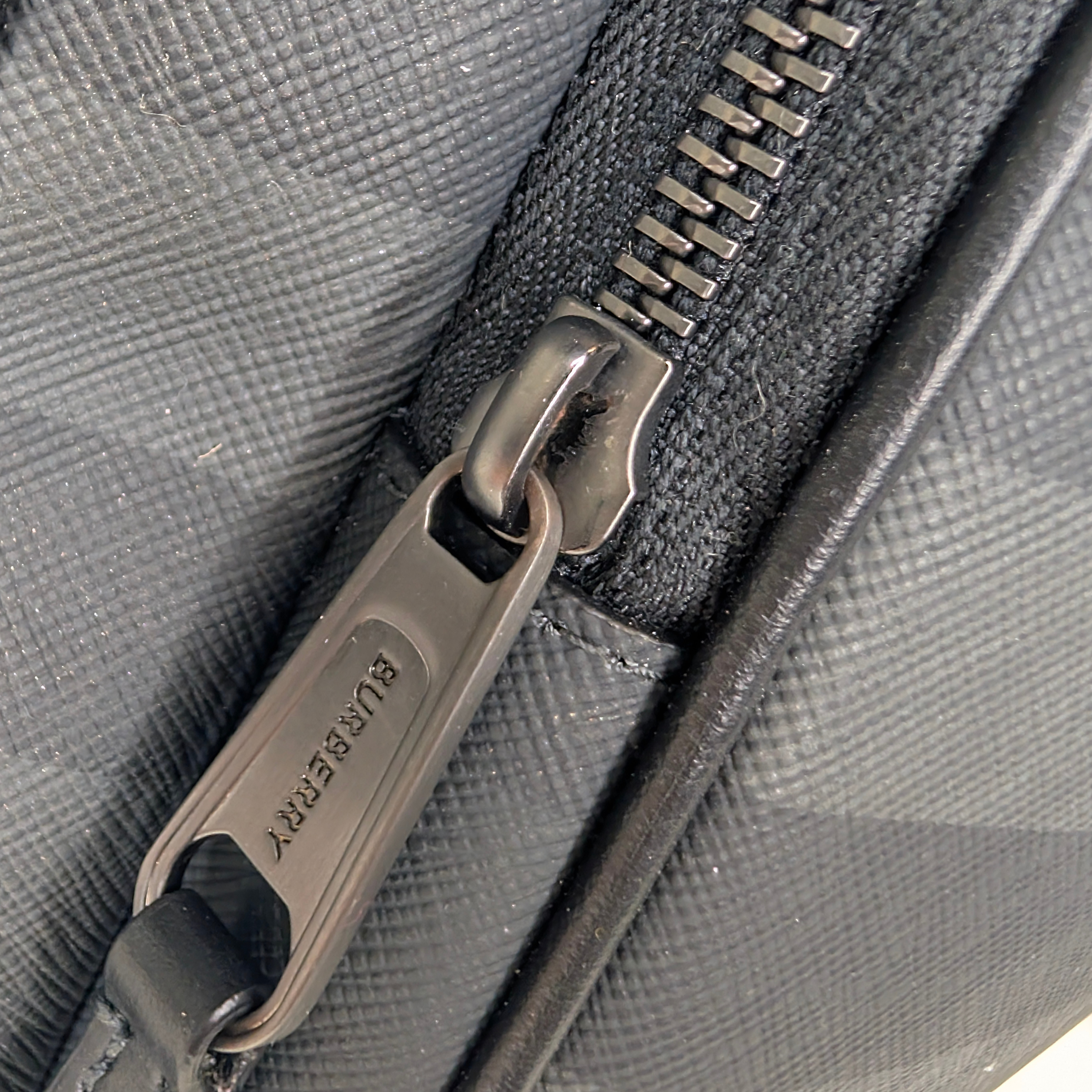 Burberry Rocco Checkered Backpack Charcoal