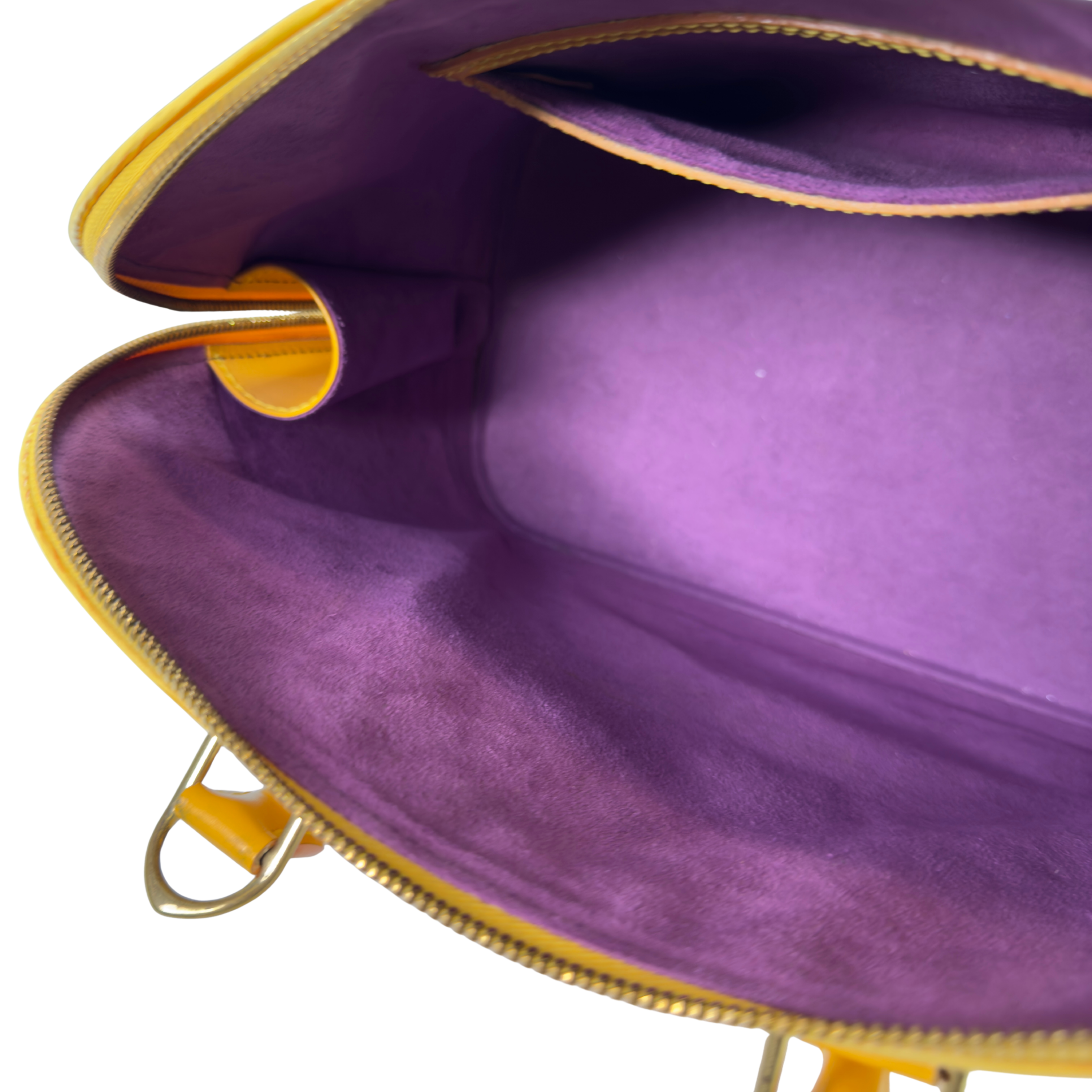 Louis Vuitton Epi Alma Shoulder Bag Yellow