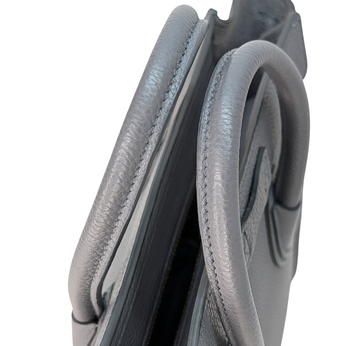 Celine Nano Luggage Tote Bag Dark Grey Kohl