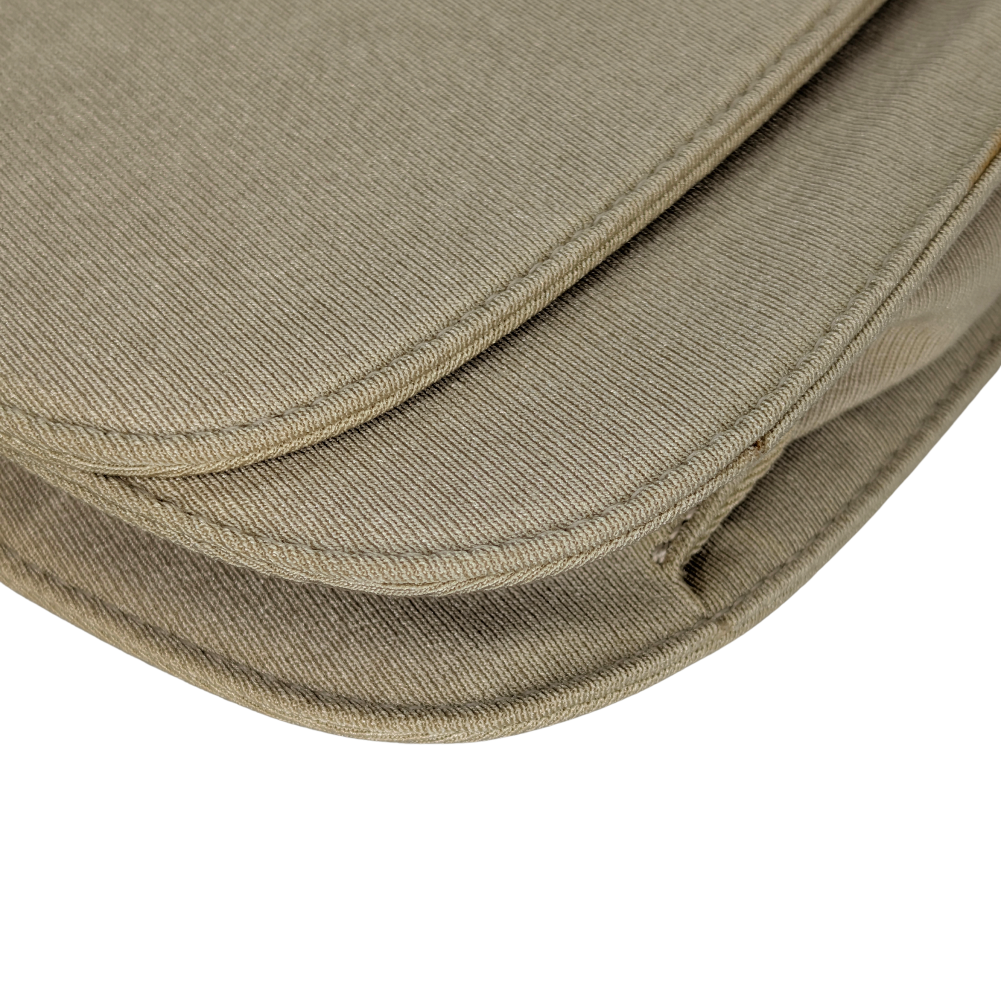 Prada Canvas & Tortoise Shell Shoulder Bag Beige