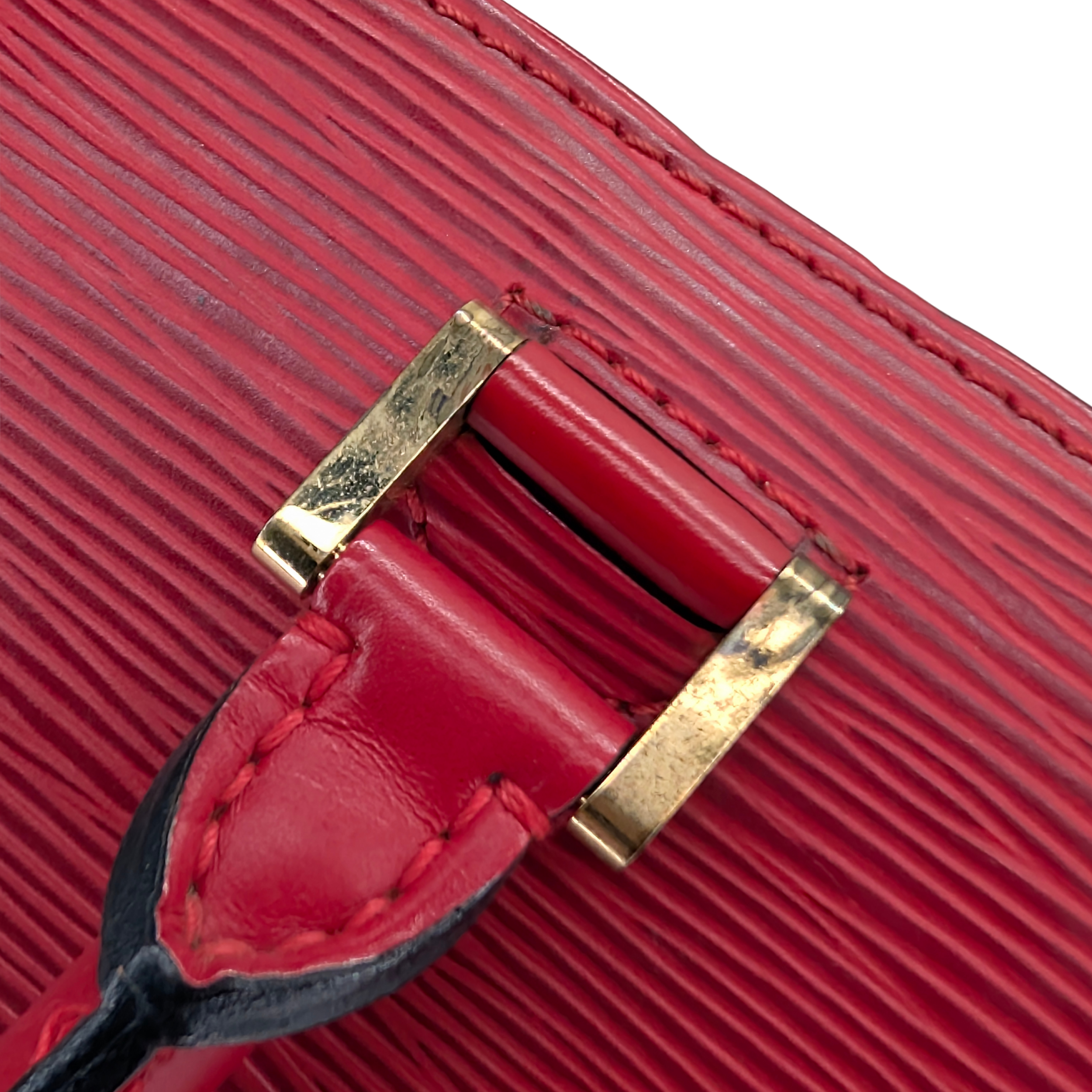 Louis Vuitton Pont Neuf Epi Leather Bag Red