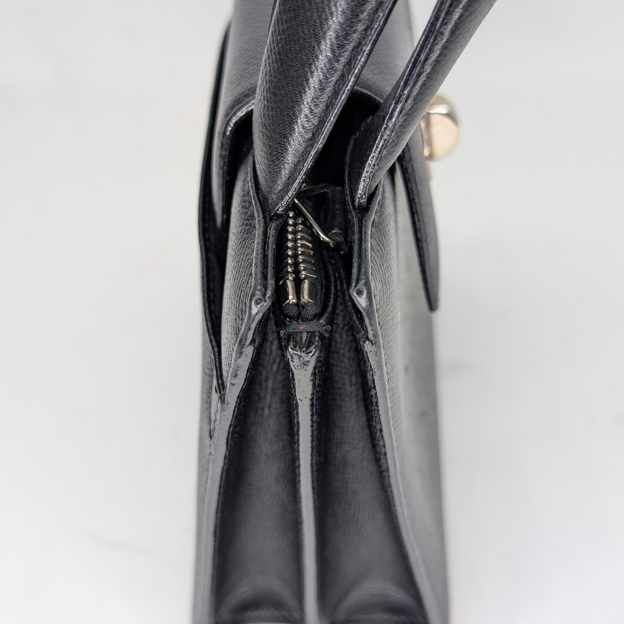 Bvlgari Leather Shoulder Bag Black