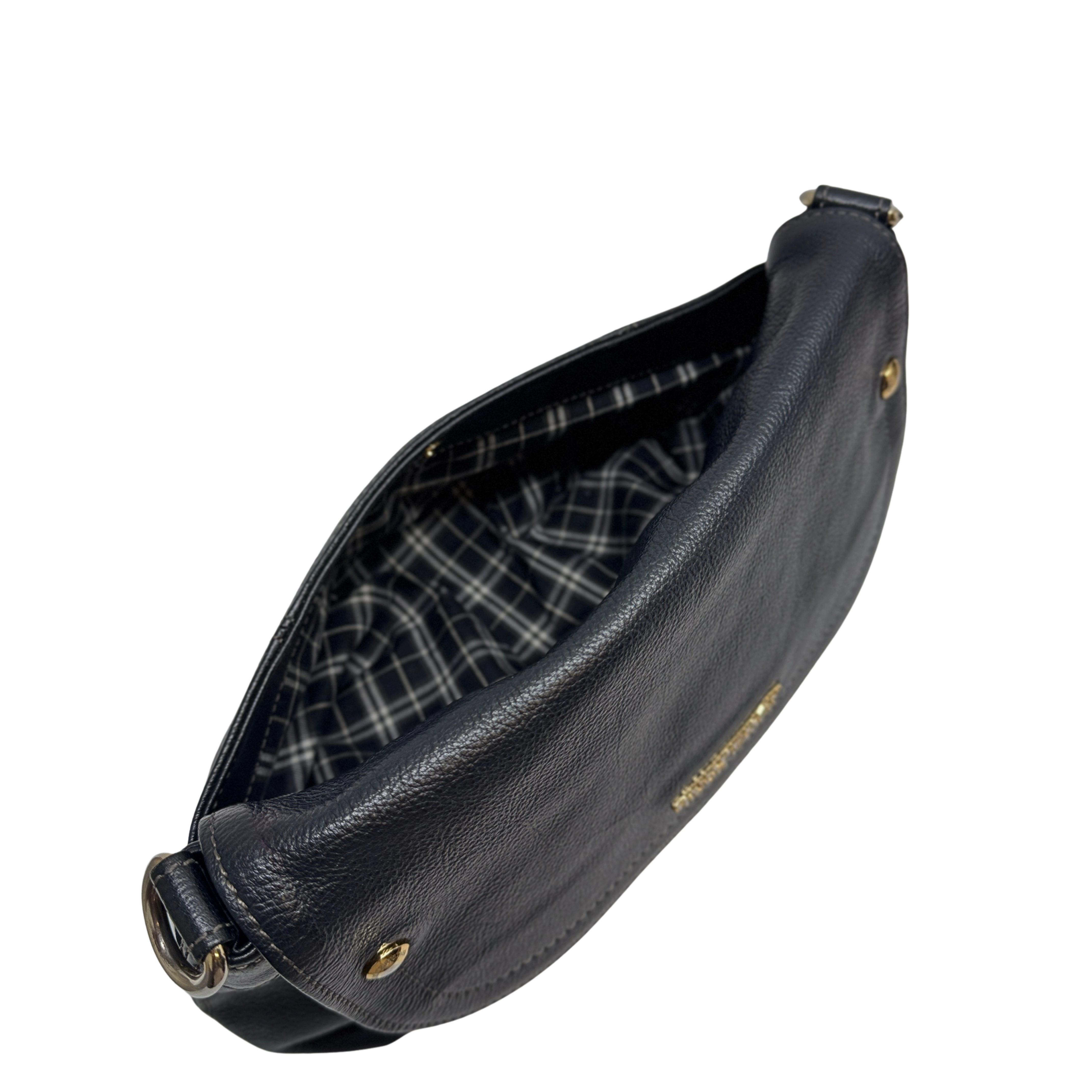Burberry Blue Label Crossbody Bag Leather Black