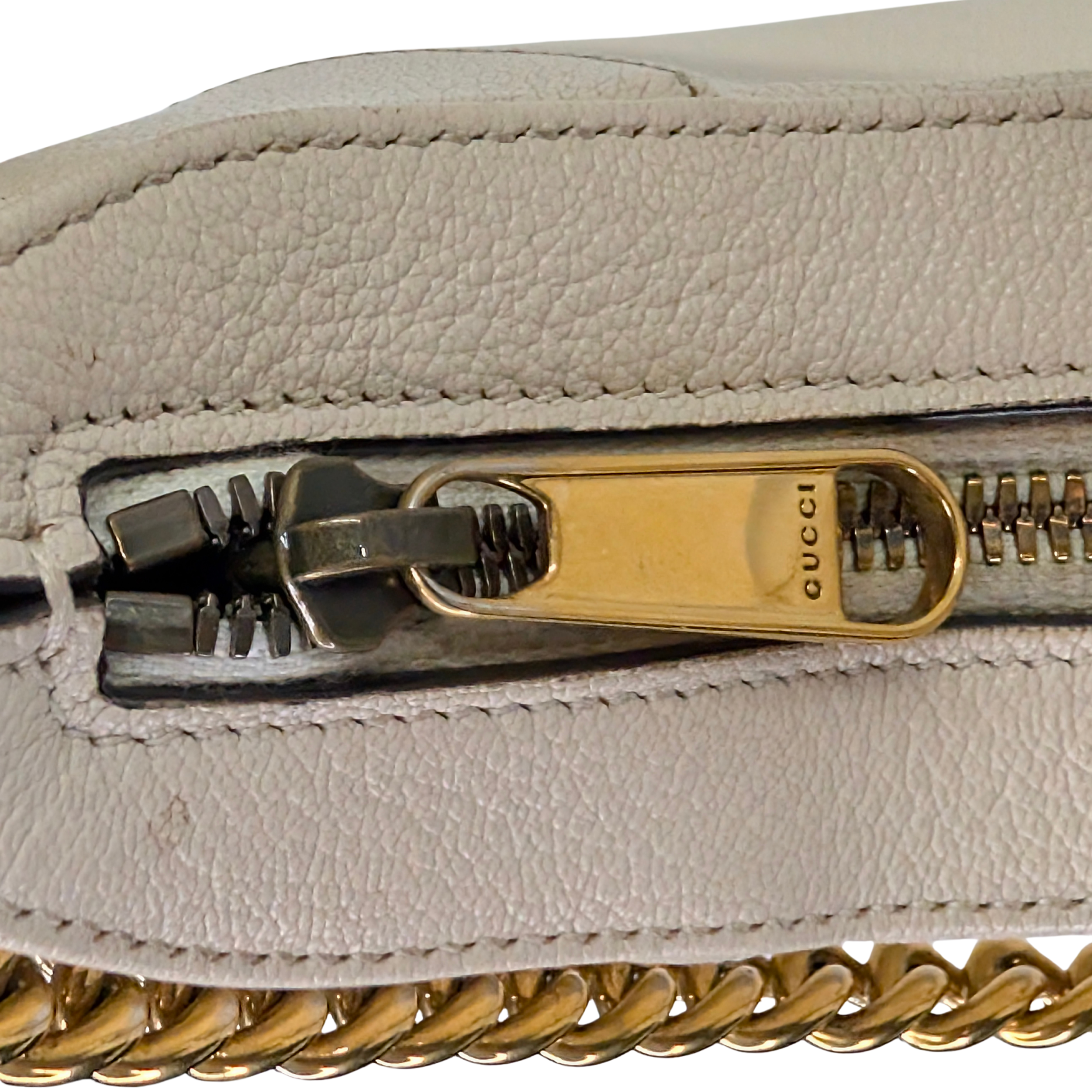 Gucci Aphrodite small shoulder Bag Leather Beige