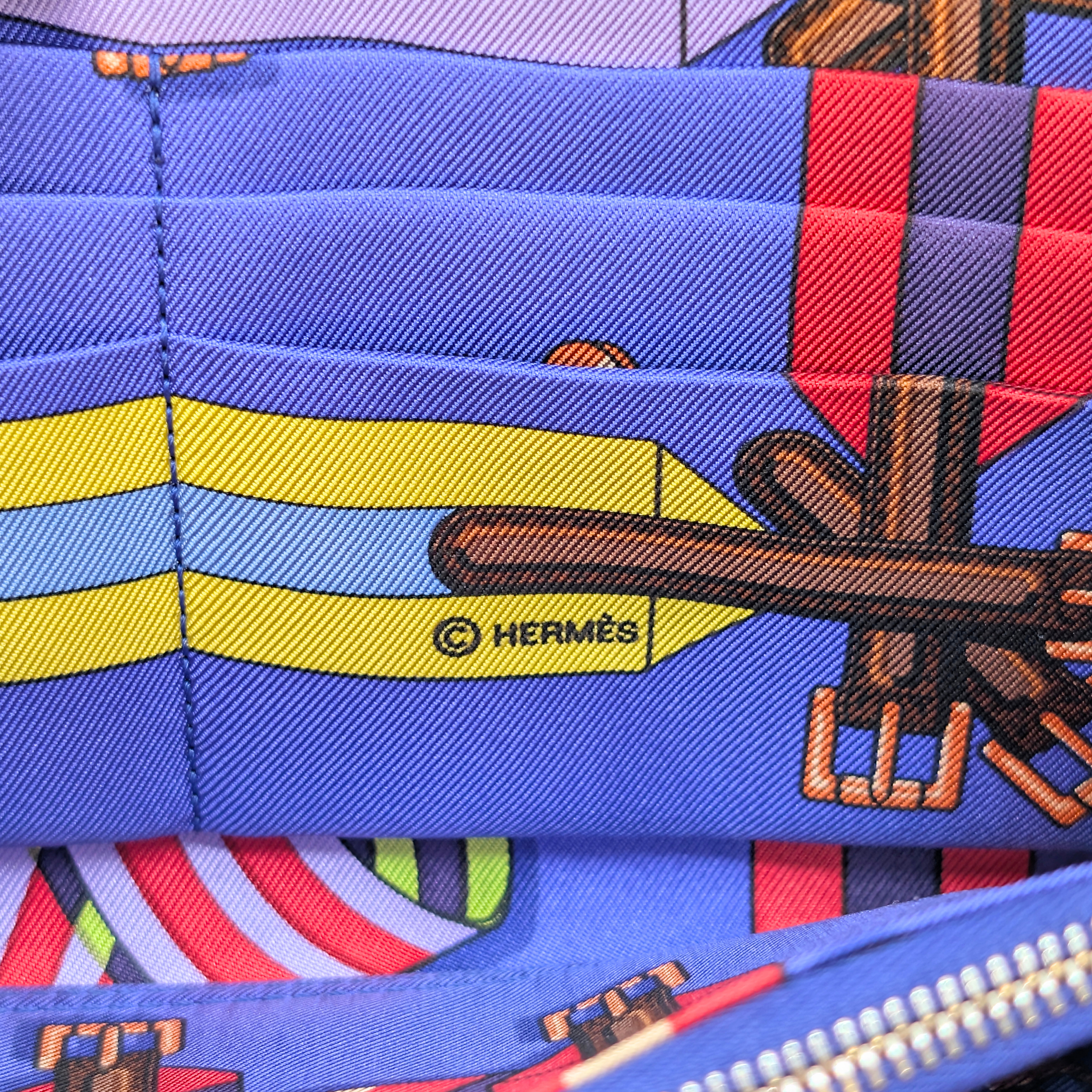 Hermes Silk'In Classique long wallet Epsom étoupe